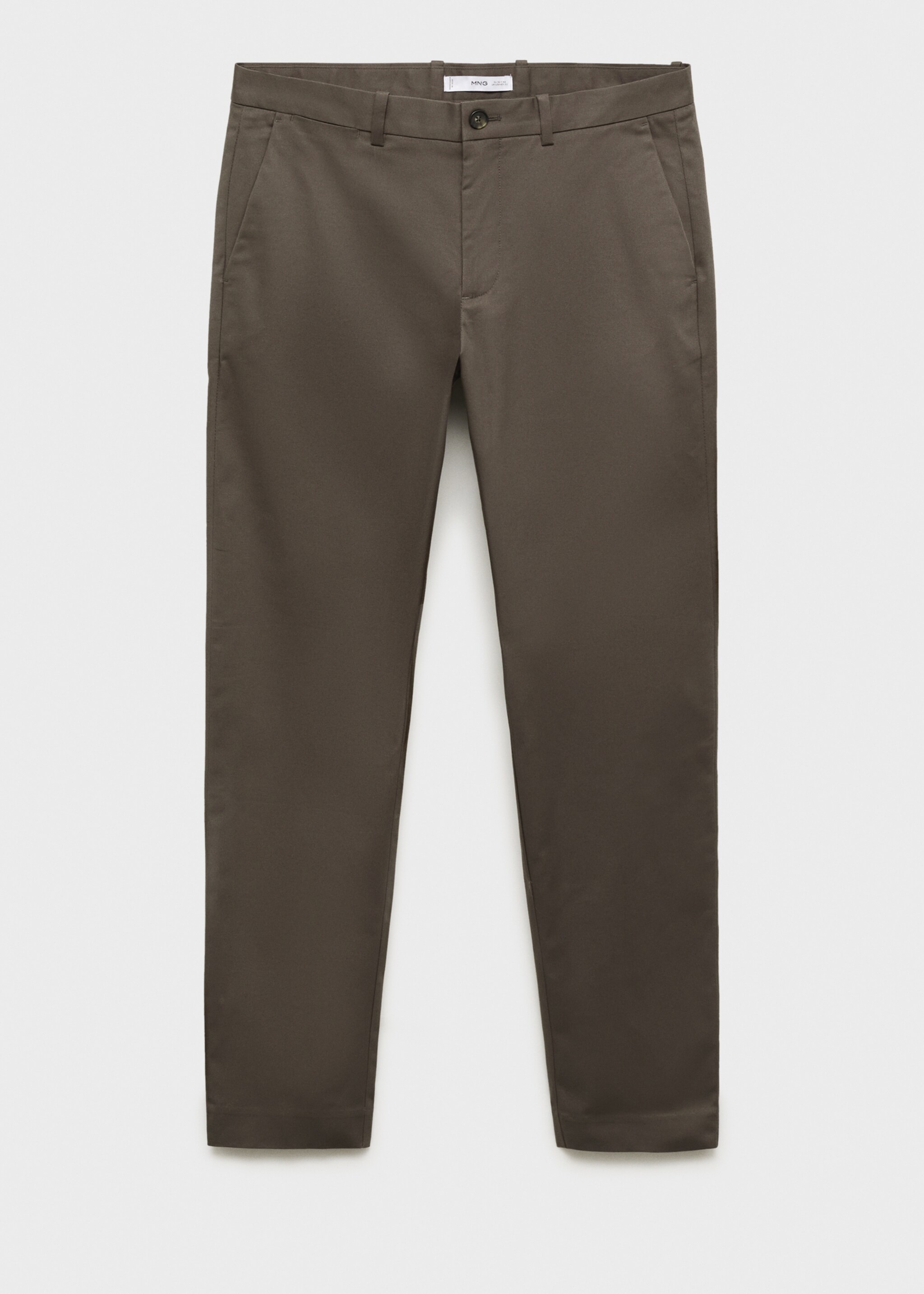 Dublino slim-fit chino trousers - Article without model, Chocolate. Ref: 17085973-00.