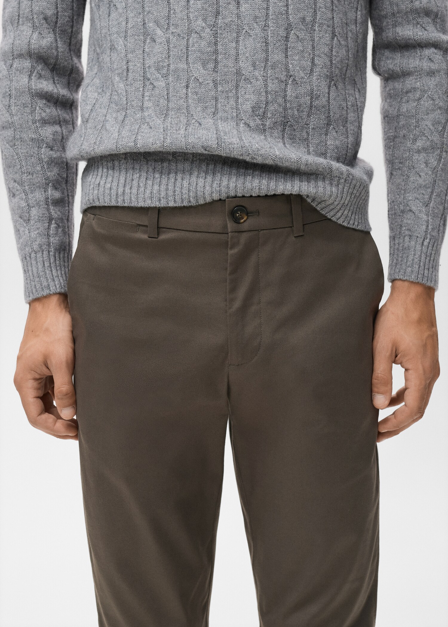 Dublino slim-fit chino trousers - Details of the article 1