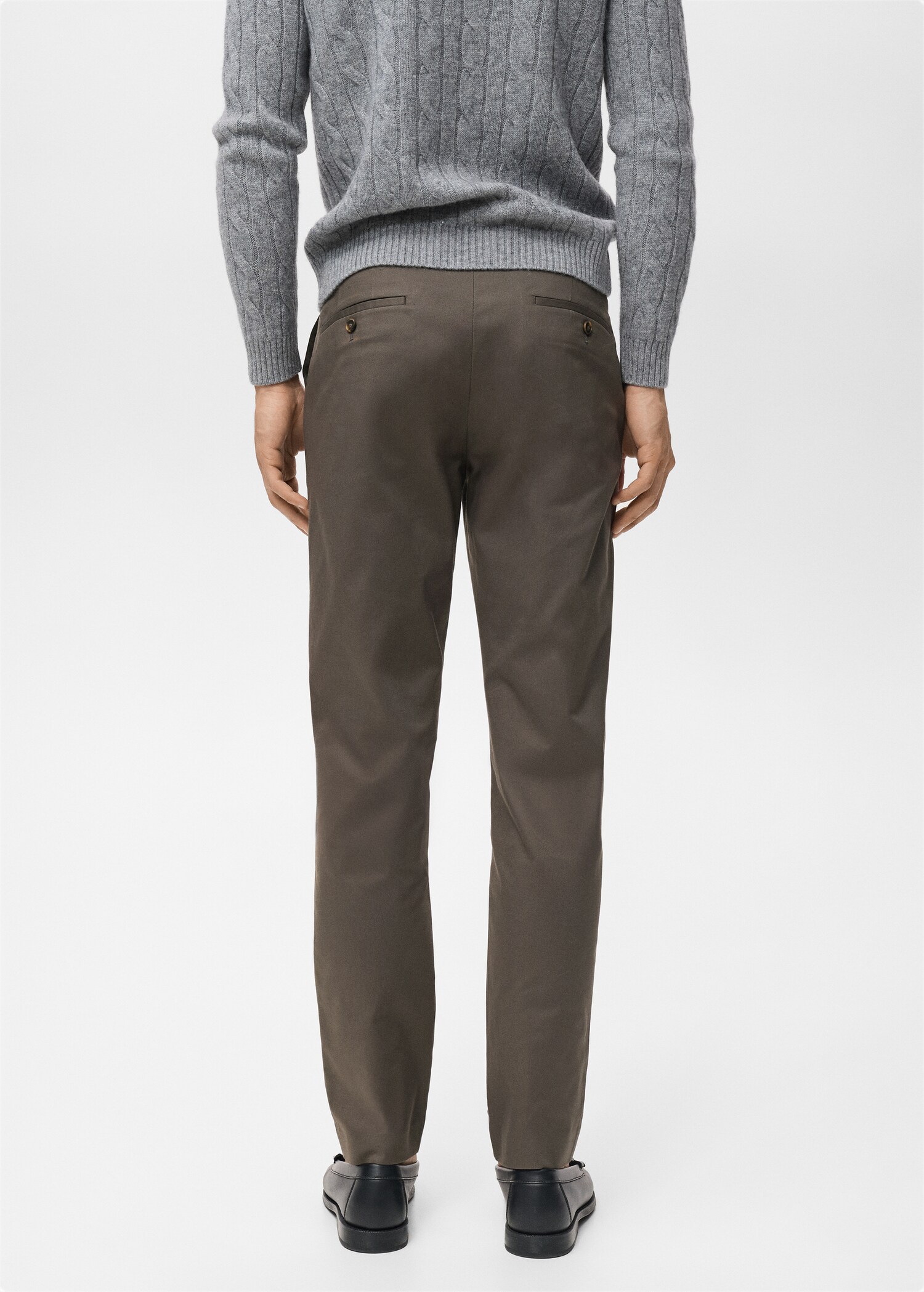 Dublino slim-fit chino trousers - Reverse of the article