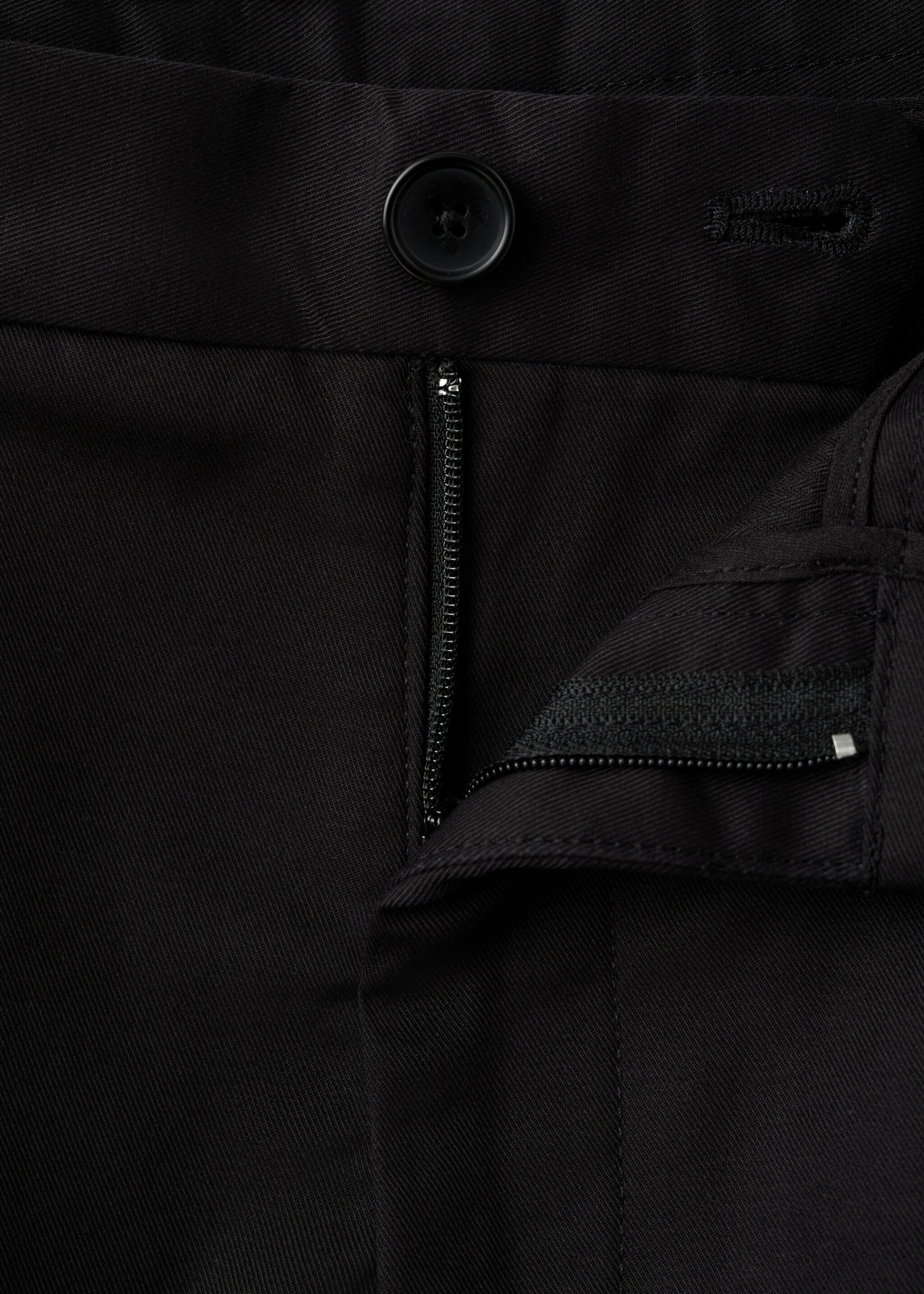 Dublino slim-fit chino trousers - Details of the article 8, Black. Ref: 17085973-00.