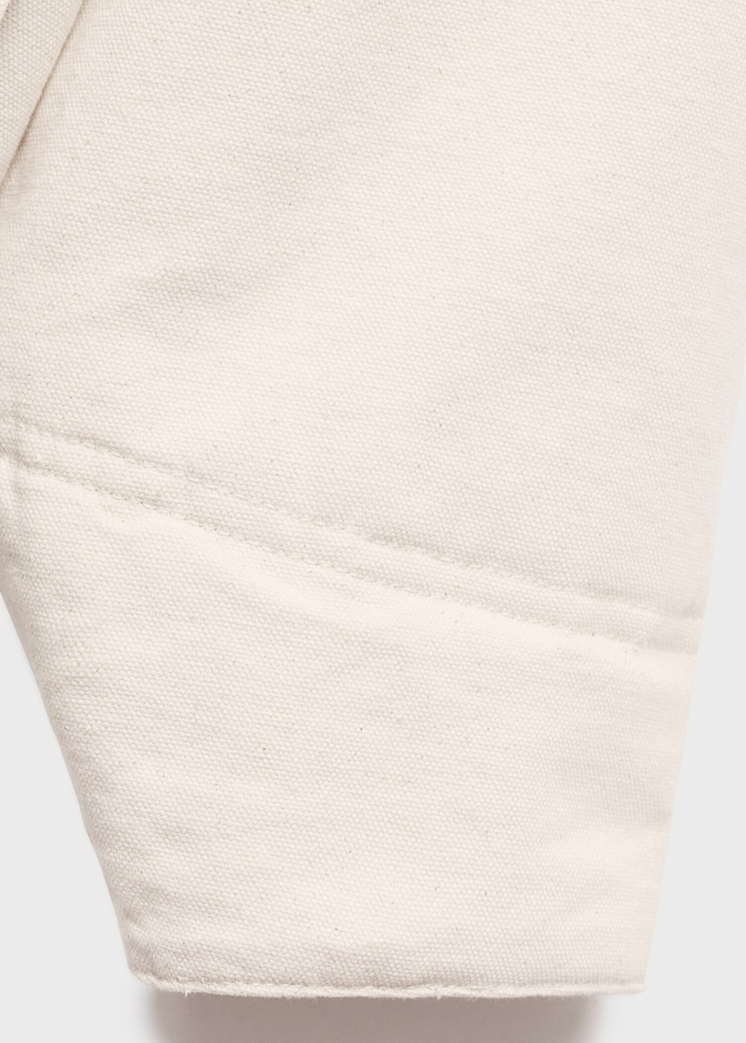 Denim parka with corduroy collar - Details of the article 0