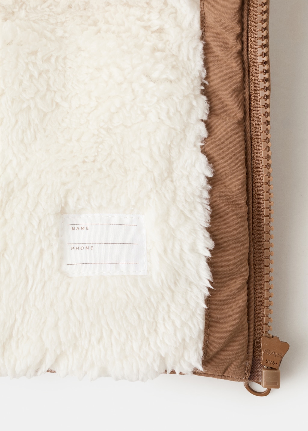 Fur-effect quilted coat