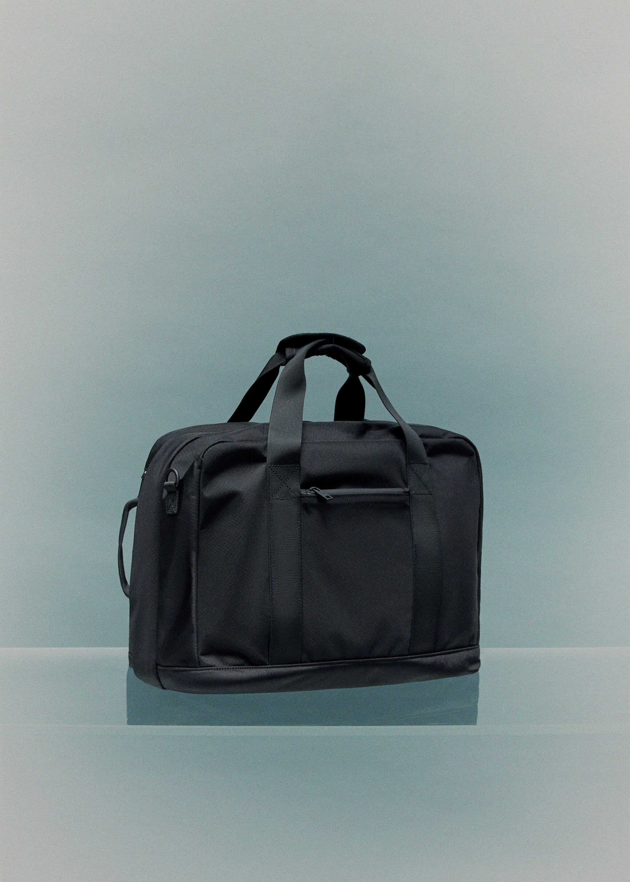 Multi-functional combined CORDURA® handbag - Details of the article 9, Black. Ref: 17085980-00.