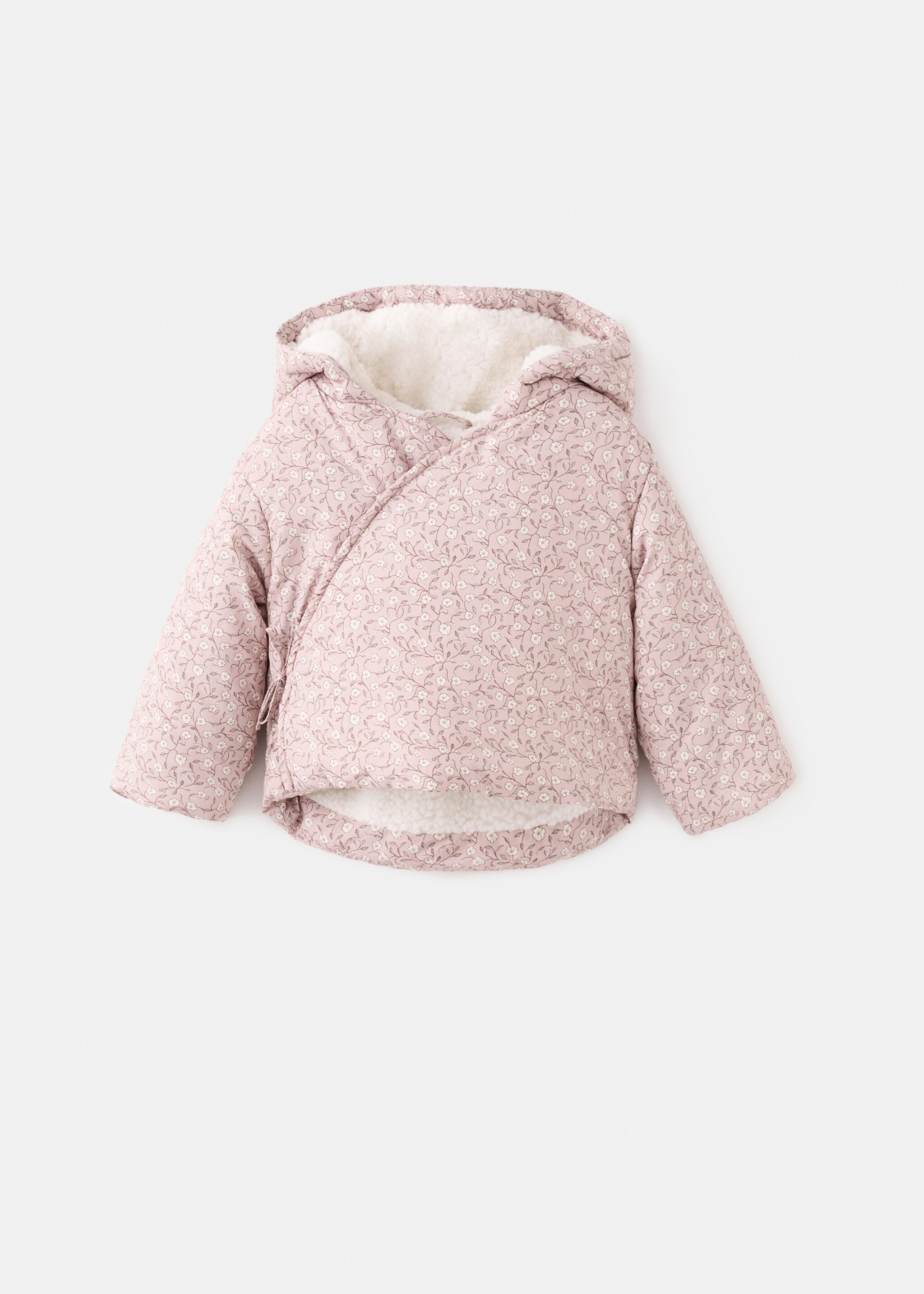 Floral sheepskin anorak - منتج دون نموذج, وردي. Ref: 17085984-00.