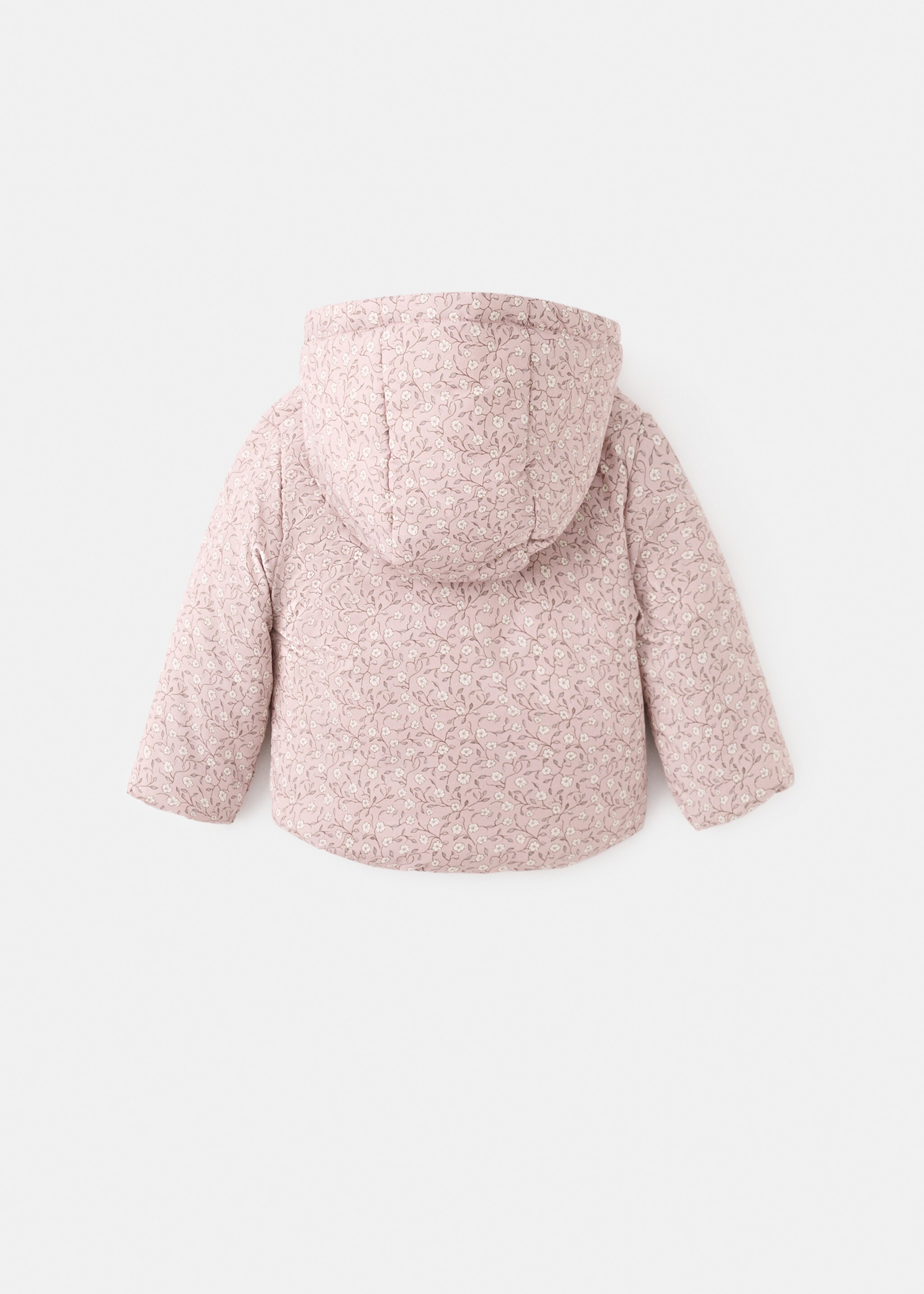 Floral sheepskin anorak - الجهة الخلفية للمنتج, وردي. Ref: 17085984-00.