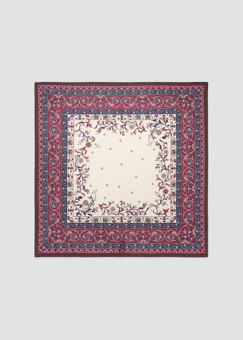 小物 eaphi INDIA PATTERN SATIN SCARF INDIA PATTERN SATIN SCARF