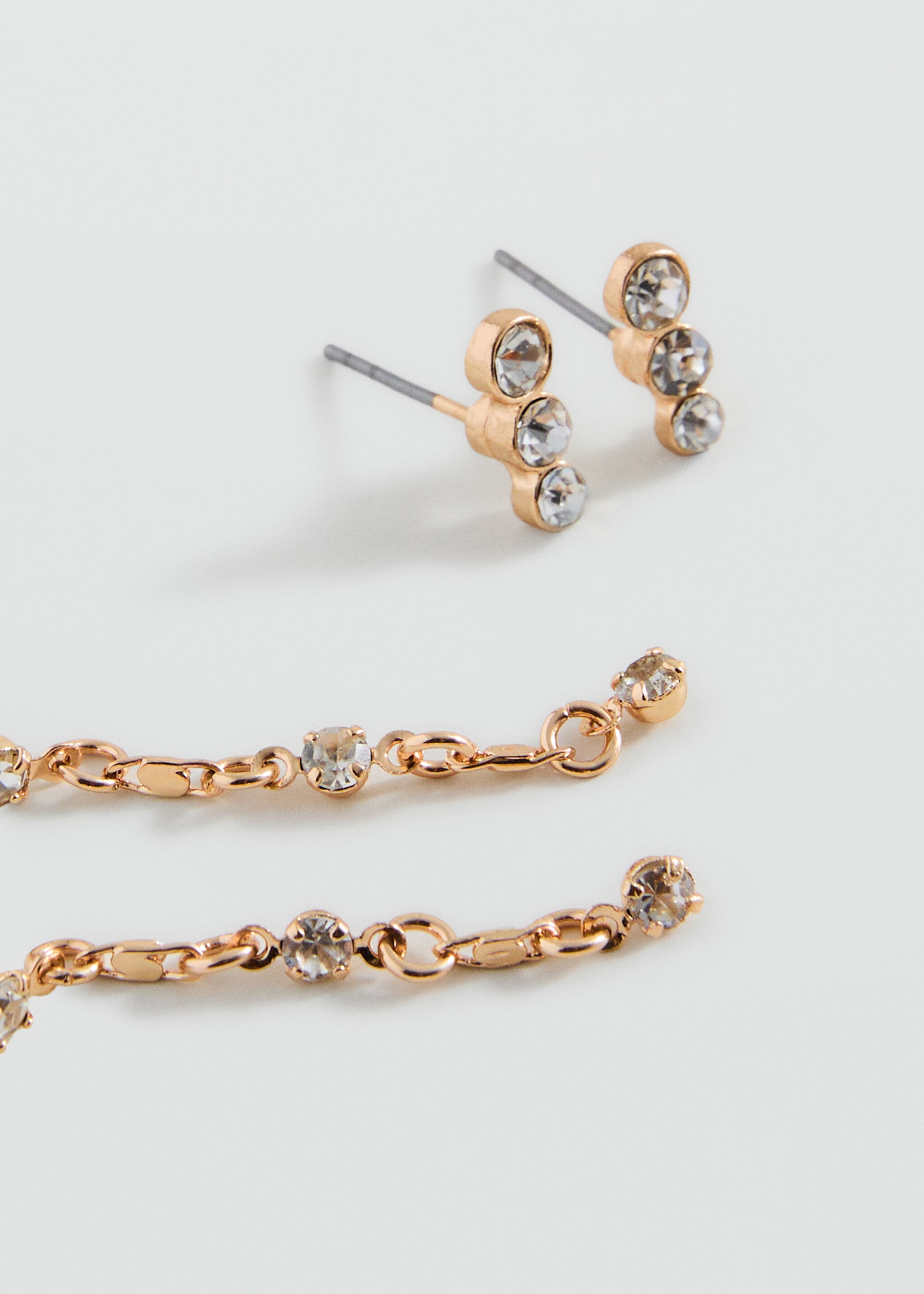 Necklace and earrings set - Details of the article 1, Gold. Ref: 17085986-00.