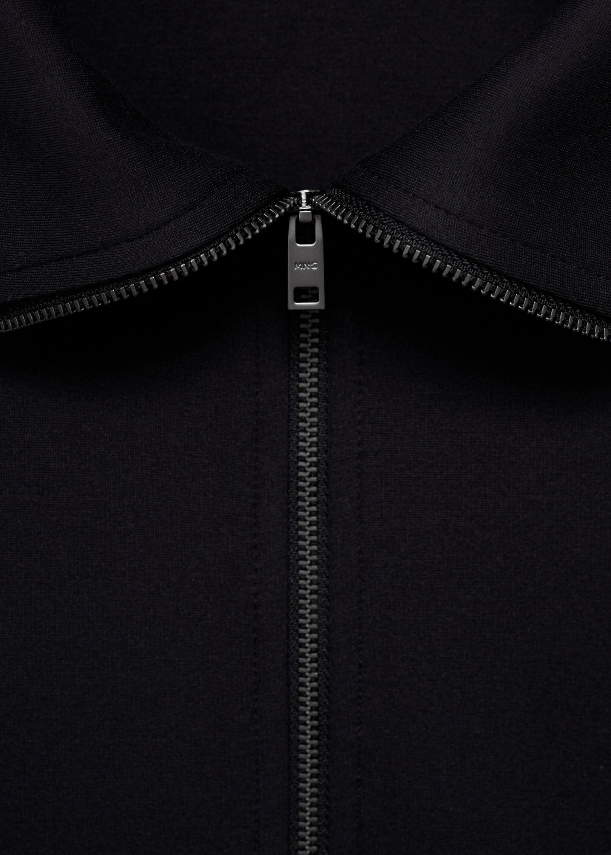 Regular-fit zip-up hoodie - Details of the article 8, Navy. Ref: 17085988-00.