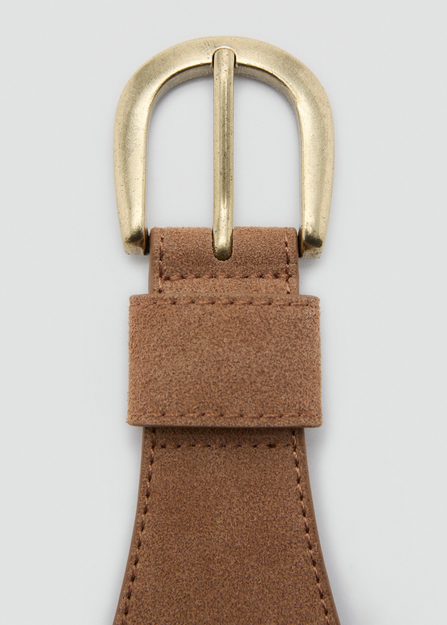 Suede obi belt - Medium plane