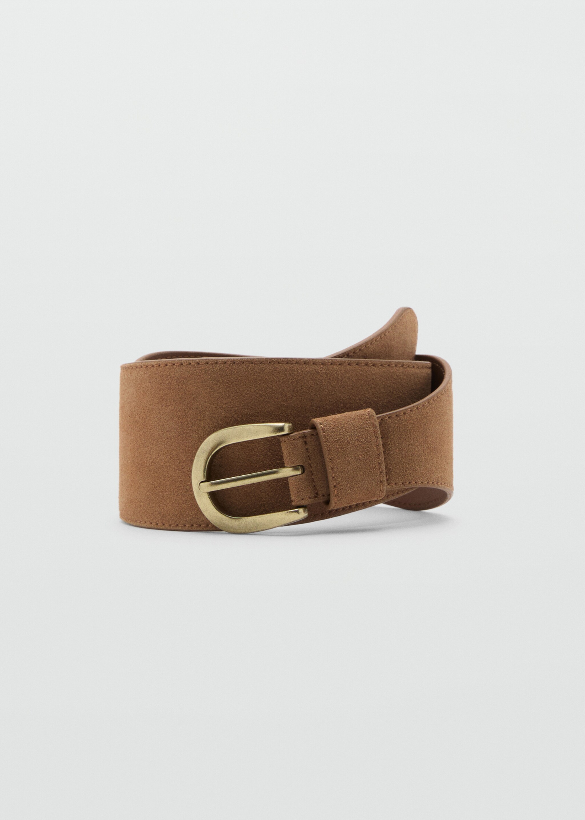 Suede obi belt - Article without model, Brown. Ref: 17085989-00.