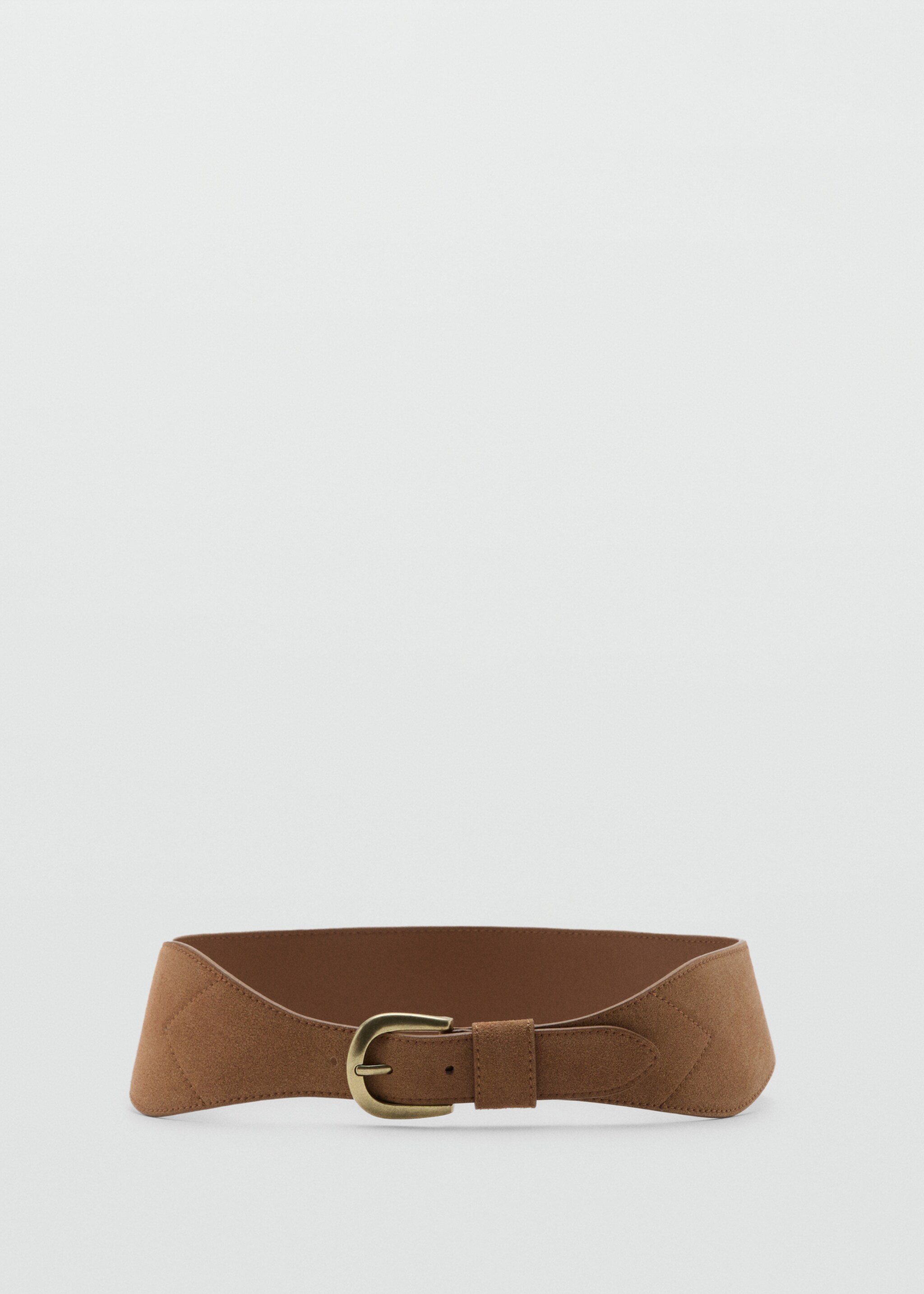 Suede obi belt - Details of the article 2, Brown. Ref: 17085989-00.