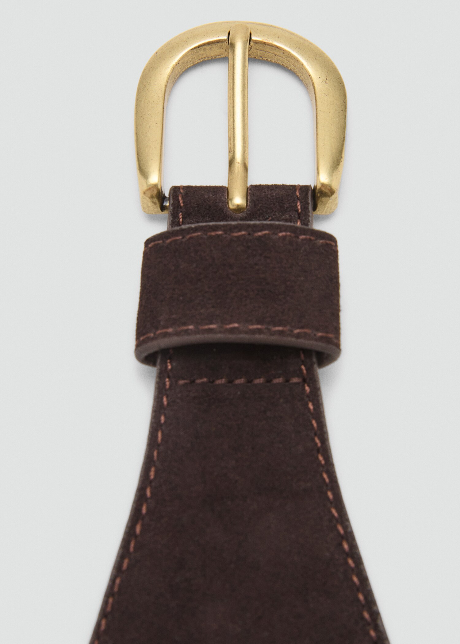 Suede obi belt - Medium plane