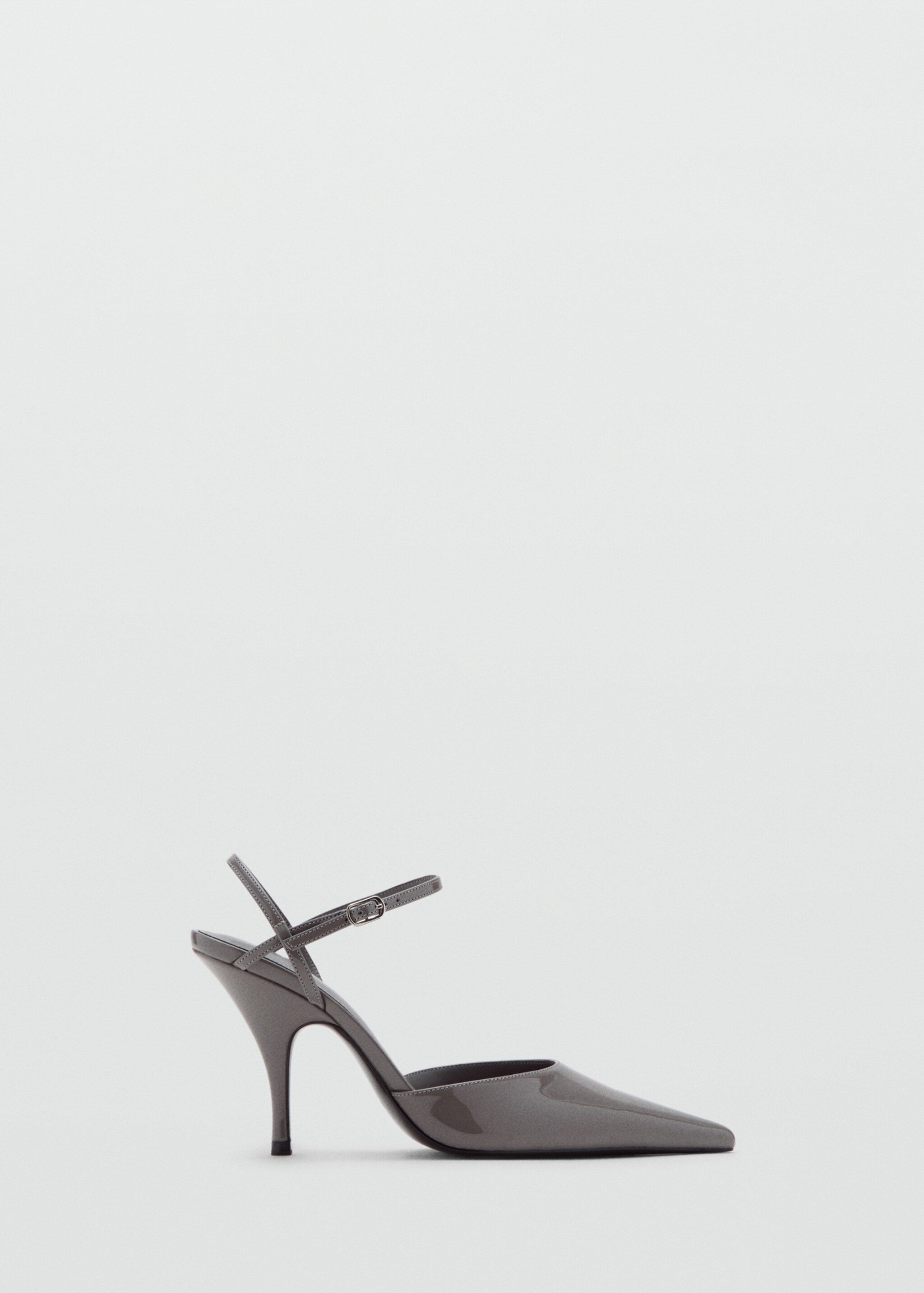Patent leather heel shoes - Article without model, Grey. Ref: 17085990-00.