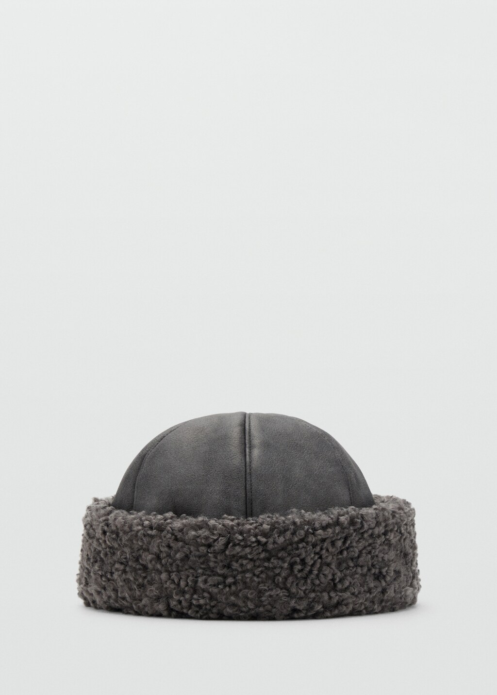 Shearling-effect hat