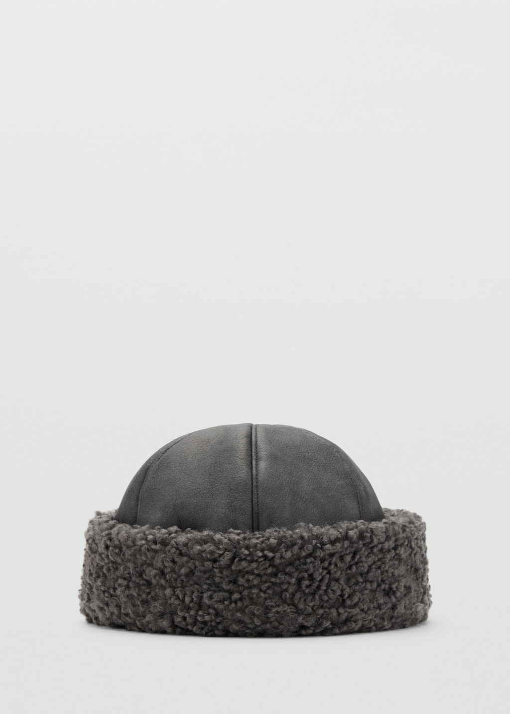 Shearling-effect hat