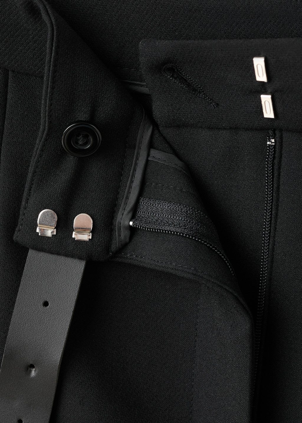 Combined trousers with belt