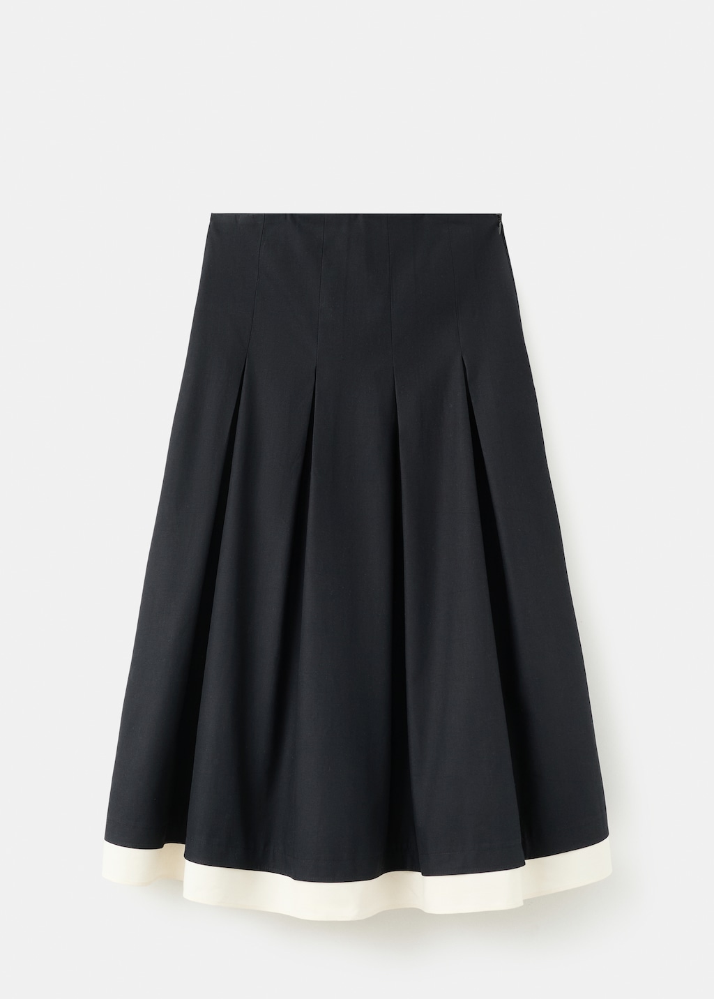 Combined pleated skirt