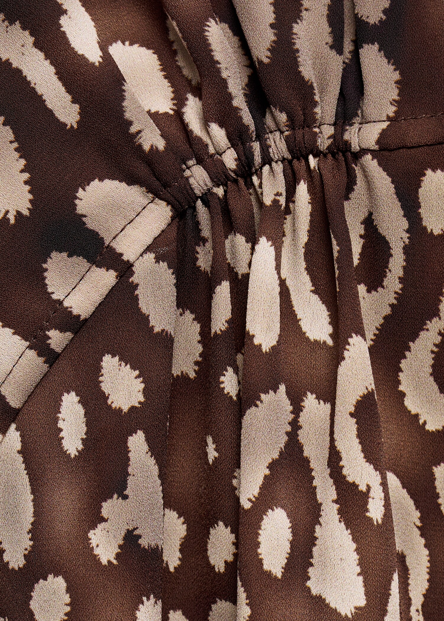 Leoparden-Satinbluse mit Schleife - Detail des Artikels 0