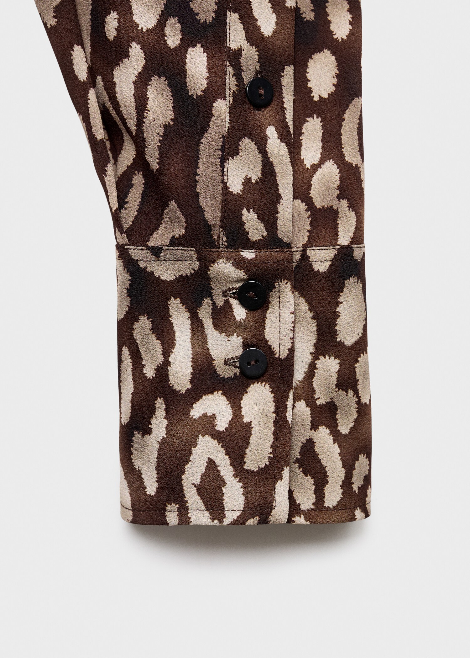 Leoparden-Satinbluse mit Schleife - Detail des Artikels 8