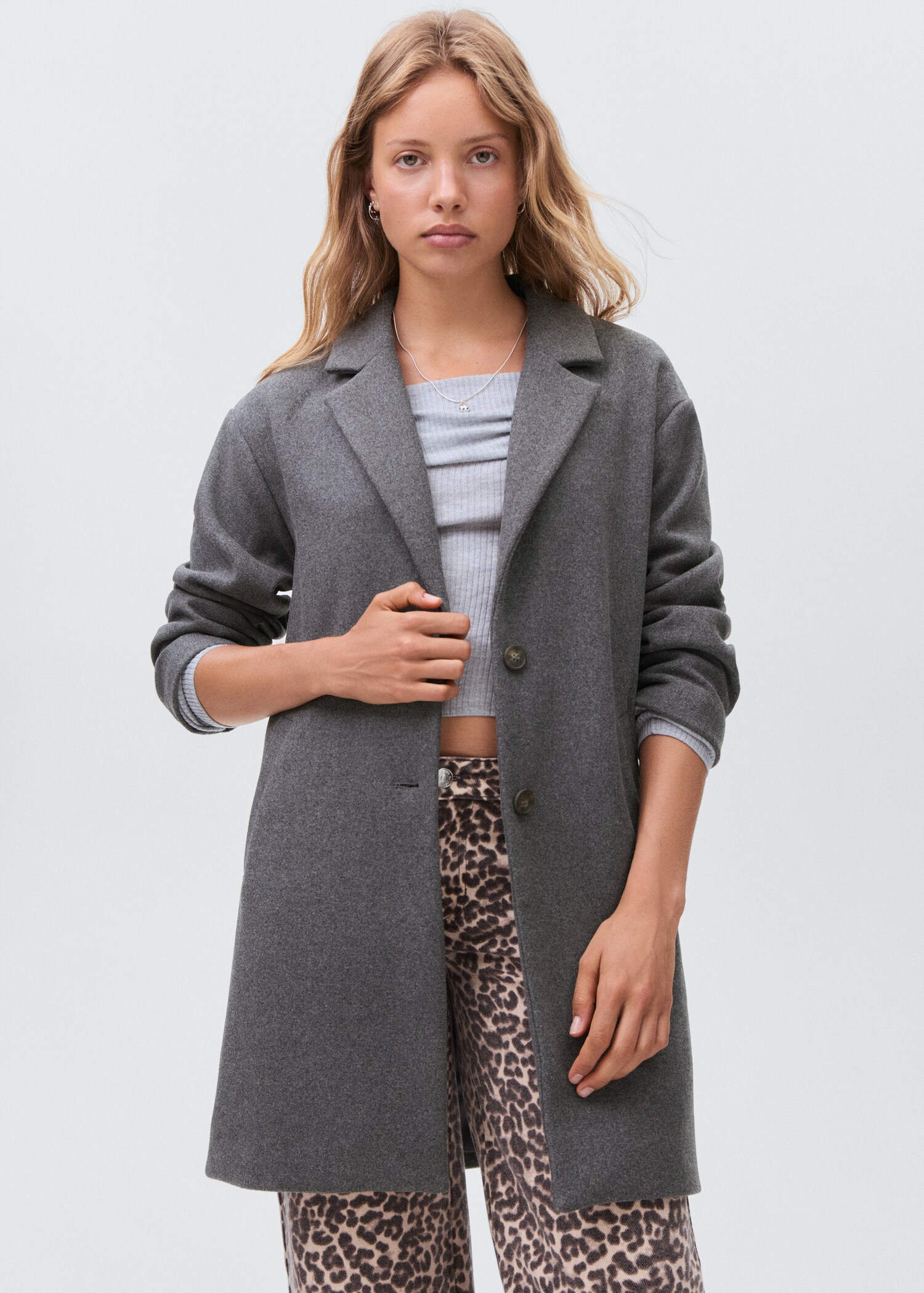 Cloth midi-coat - Medium plane