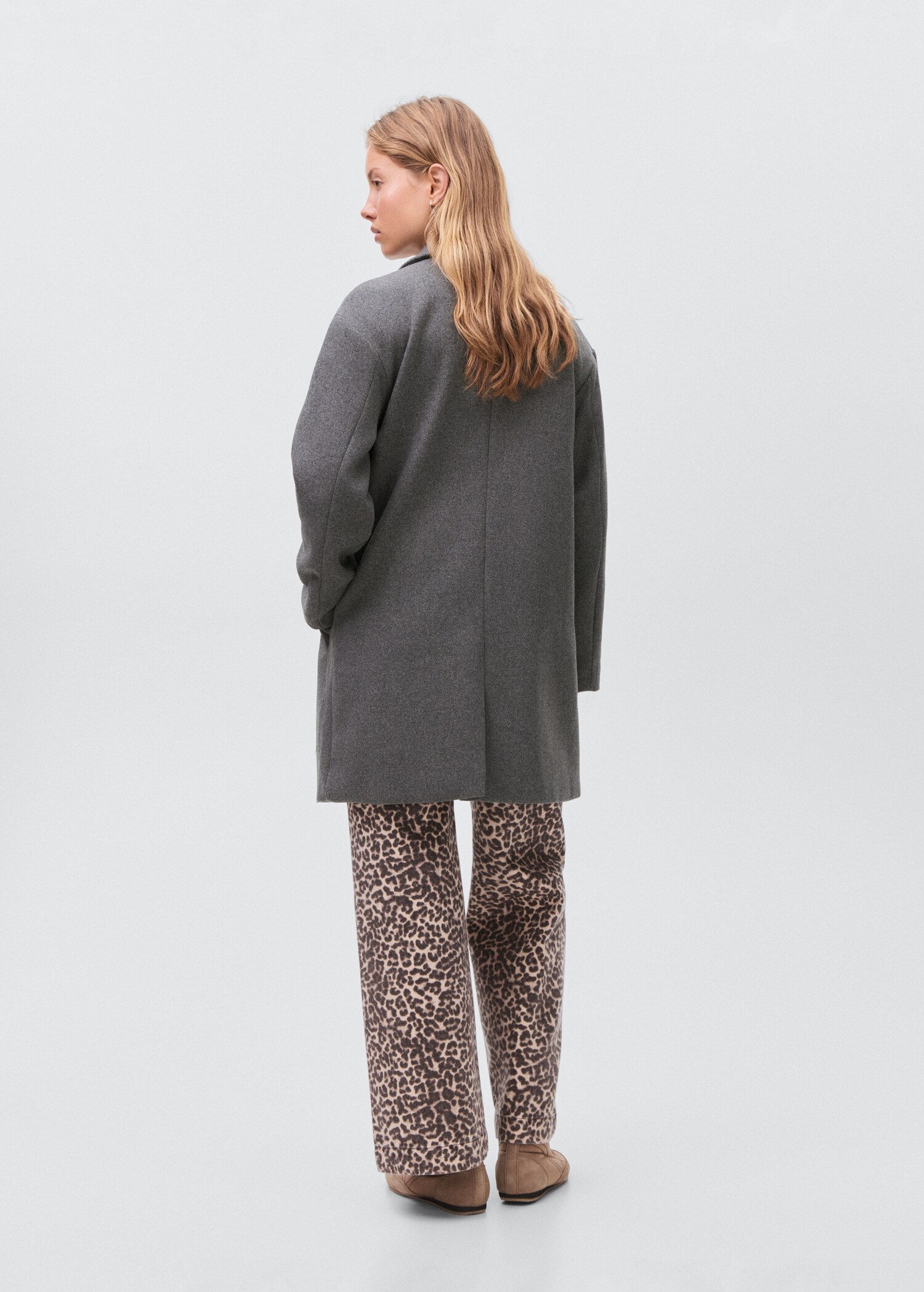Cloth midi-coat - Reverse of the article