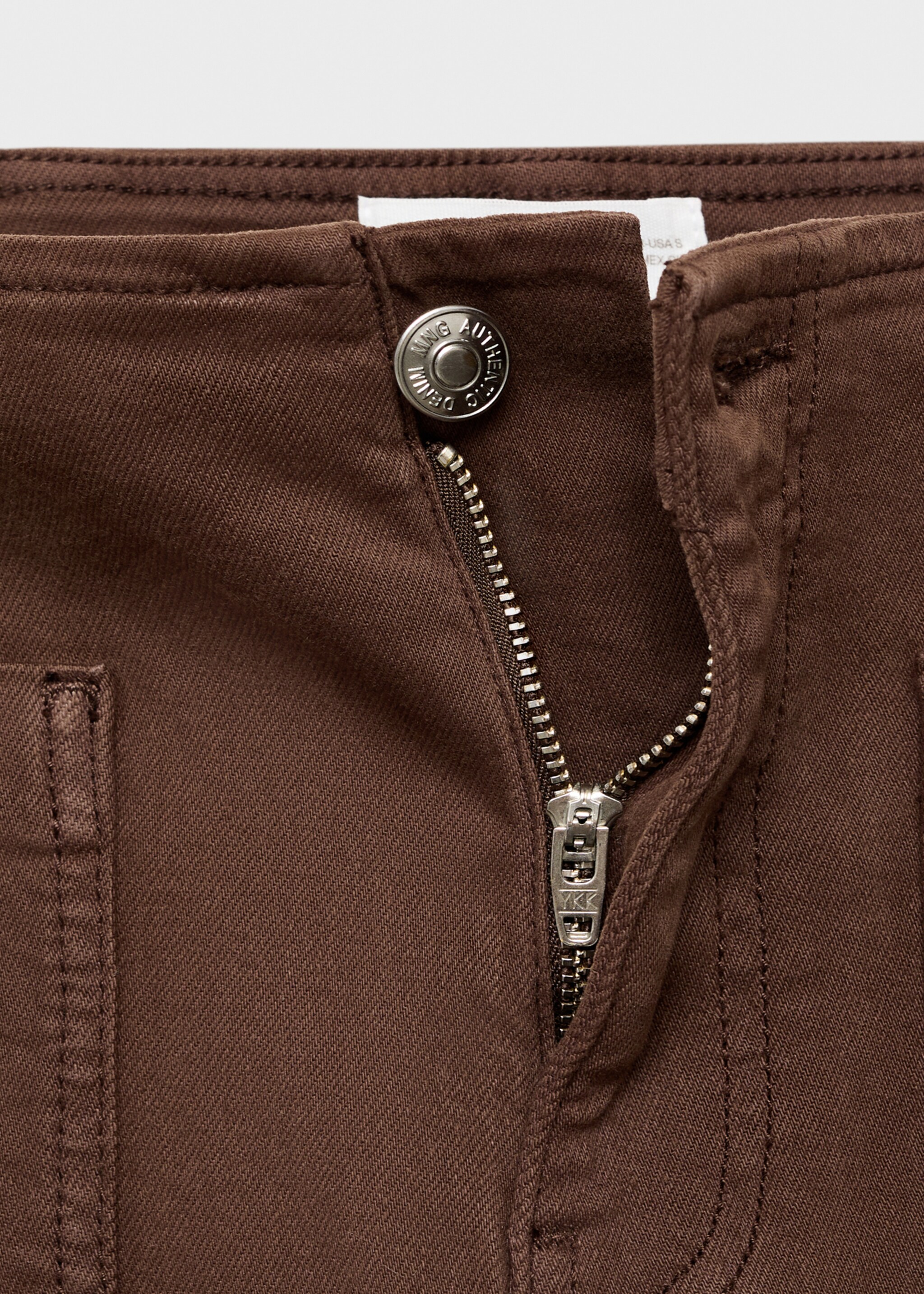 Jean wideleg poches - Détail de l'article 0, Chocolat. Ref: 17086330-00.