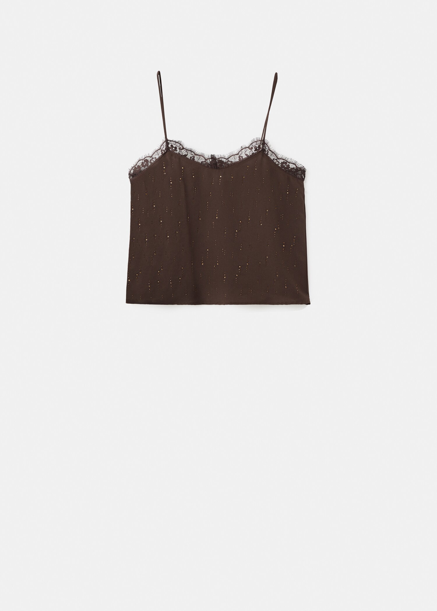 Top lingerie avec perles - Article sans modèle