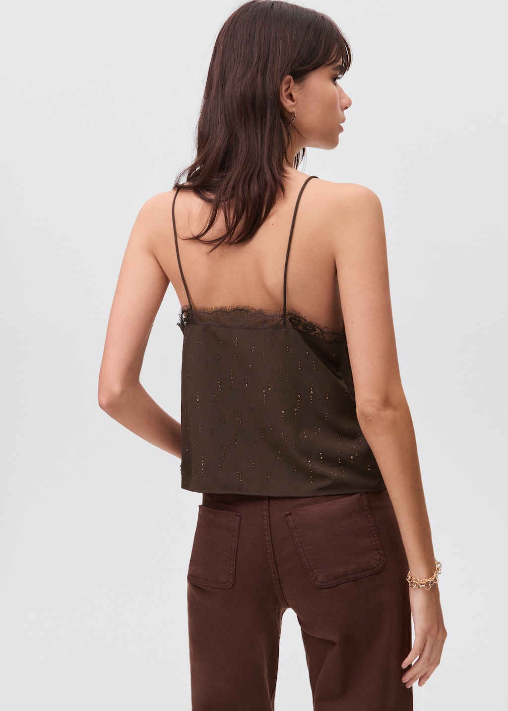 トップス Sora bicolor camisole ANDMARY】Sora bicolor camisole