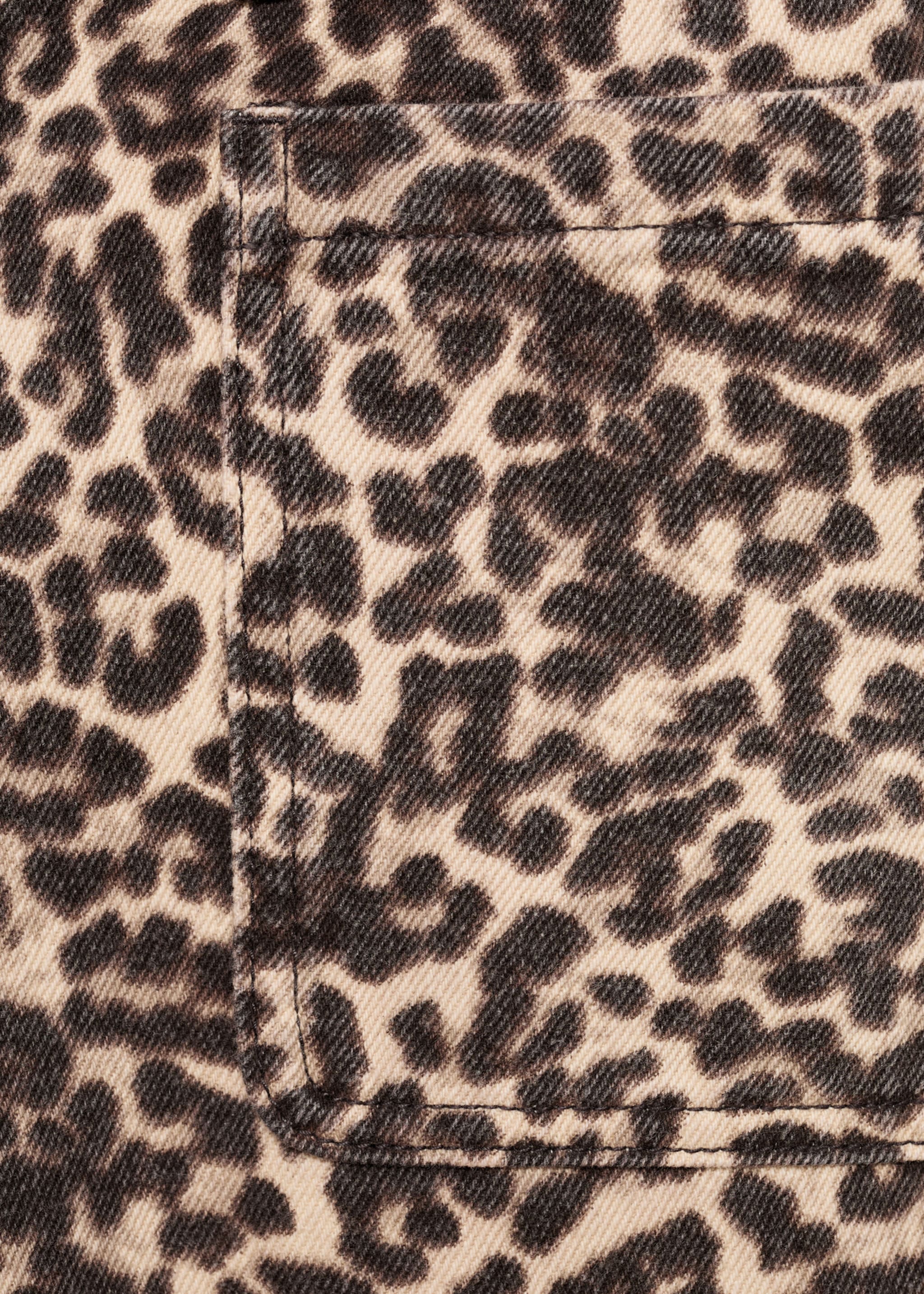 Jean wideleg léopard - Détail de l'article 0, Écru. Ref: 17086332-00.