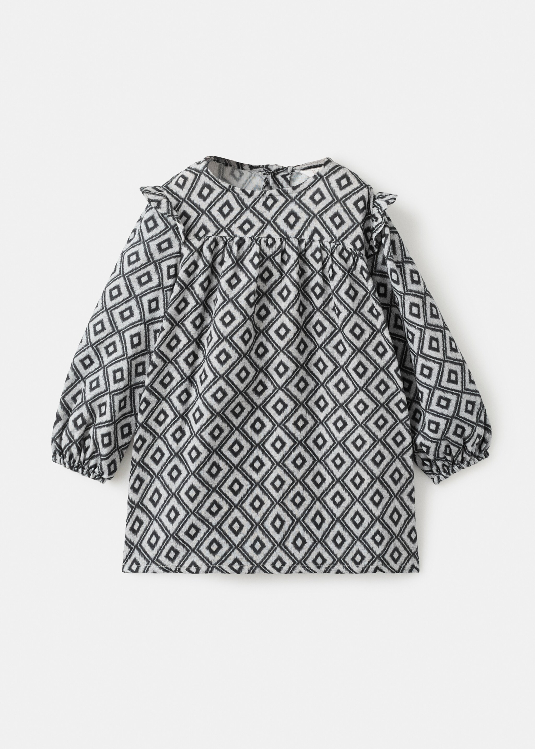 Ethnic print dress - Товар без моделі, Чорний. Ref: 17086335-00.