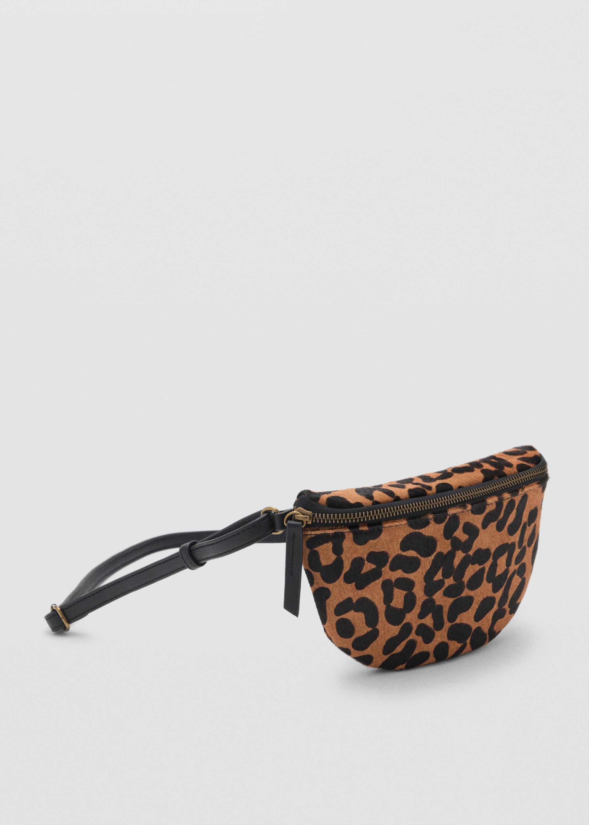 Leather crossbody bag - Medium plane, Medium Brown. Ref: 17086336-00.