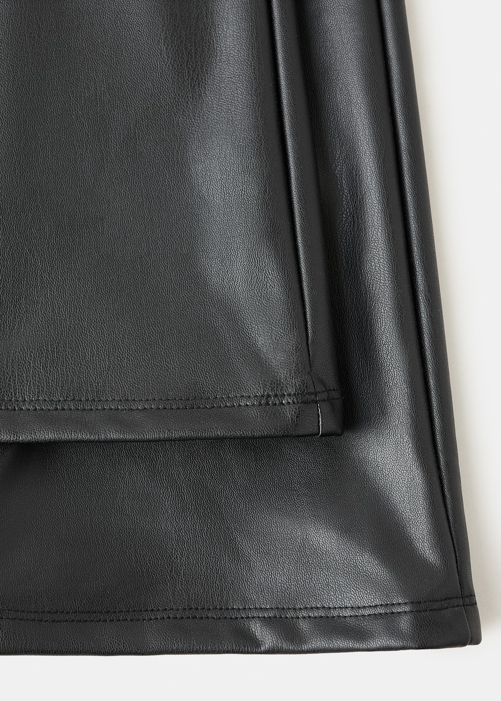 Faux-leather leggings