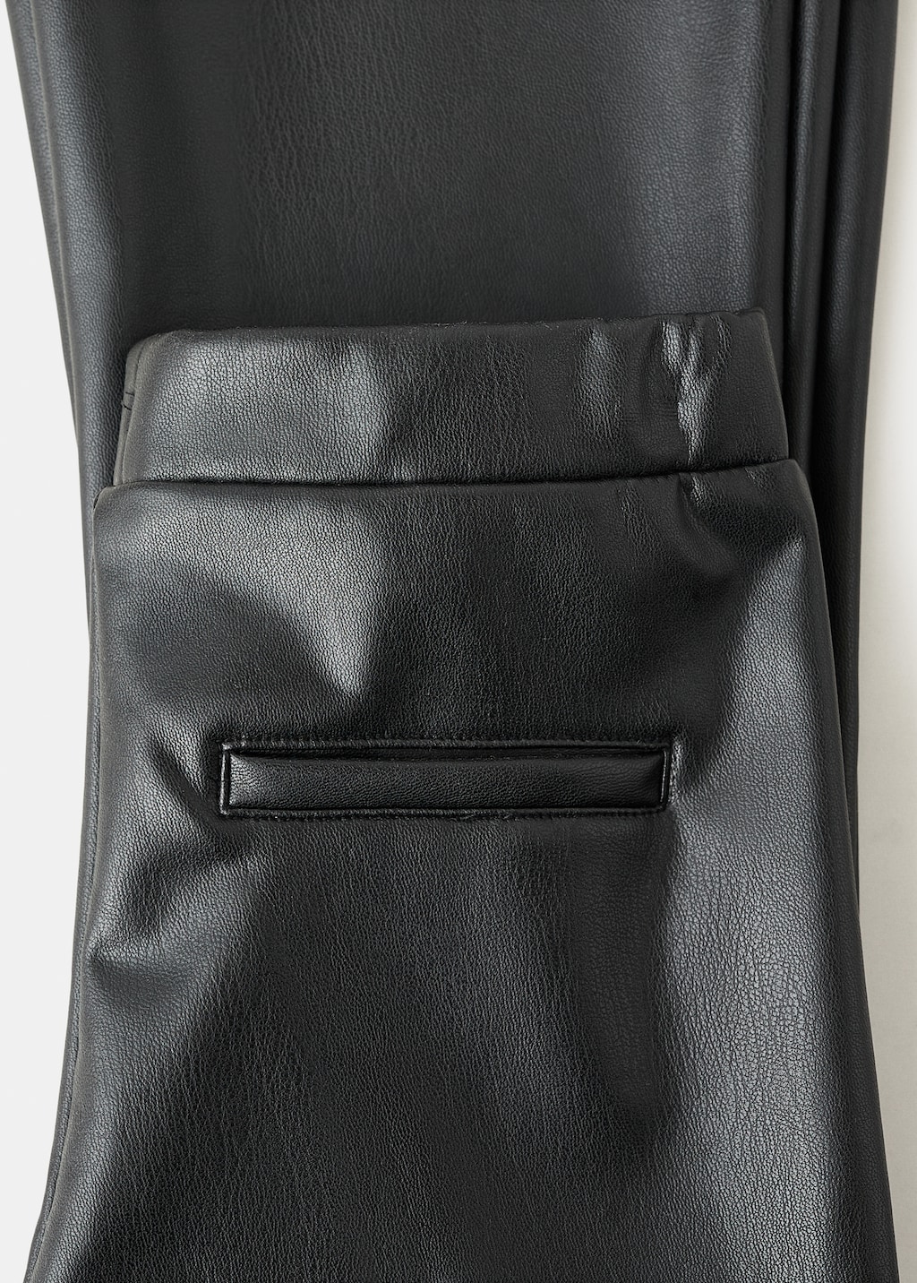 Faux-leather leggings