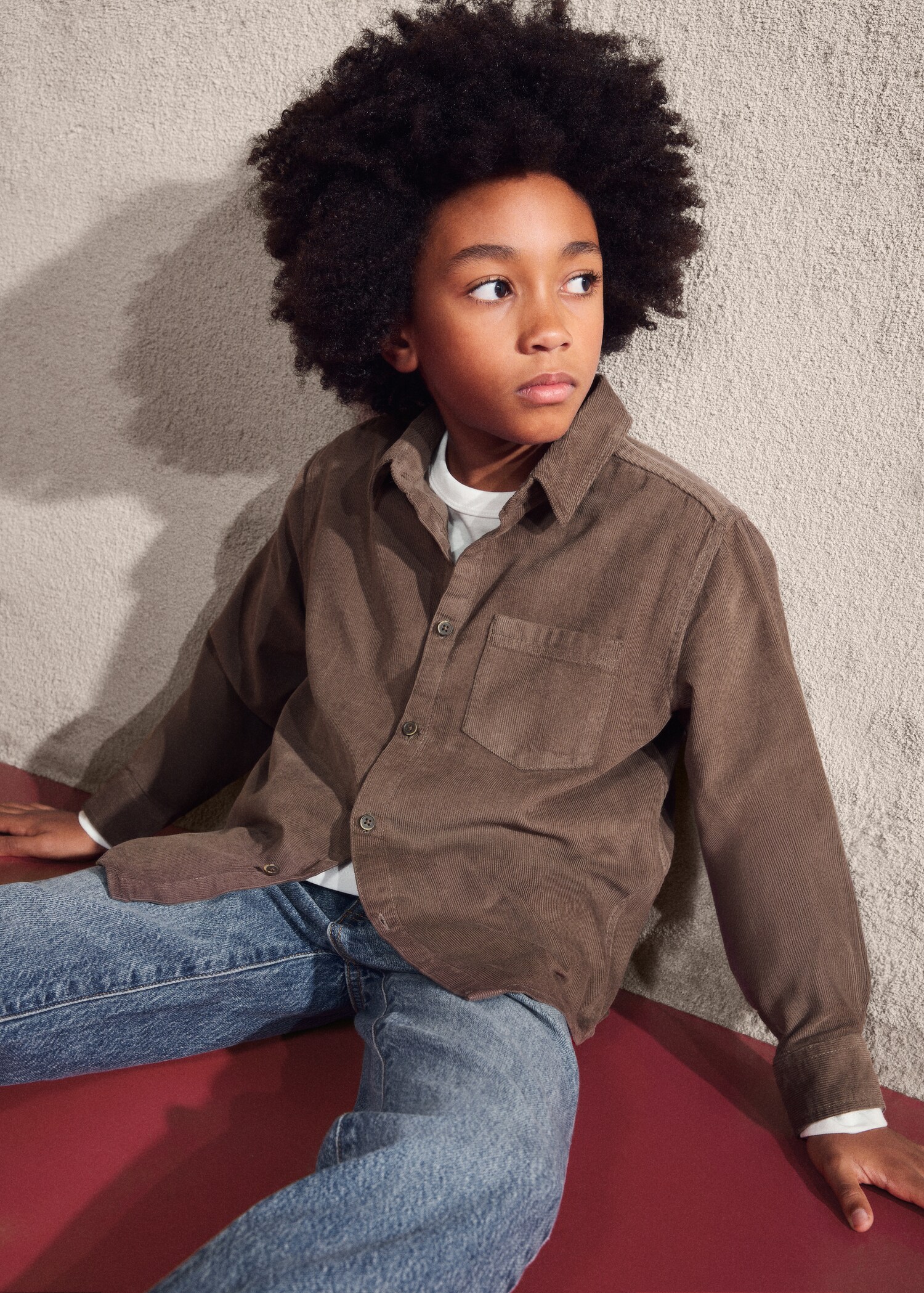Regular-fit corduroy shirt - Details of the article 5