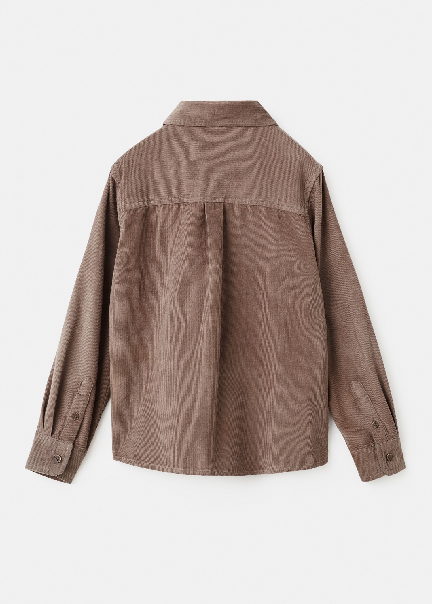 Regular-fit corduroy shirt - Reverse of the article