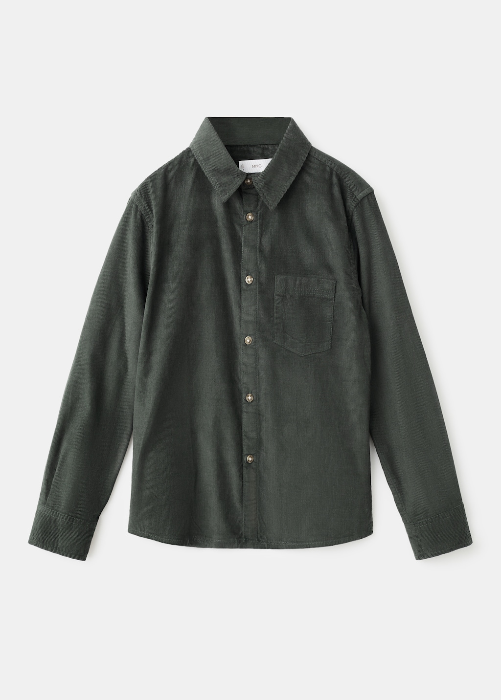 Regular-fit corduroy shirt