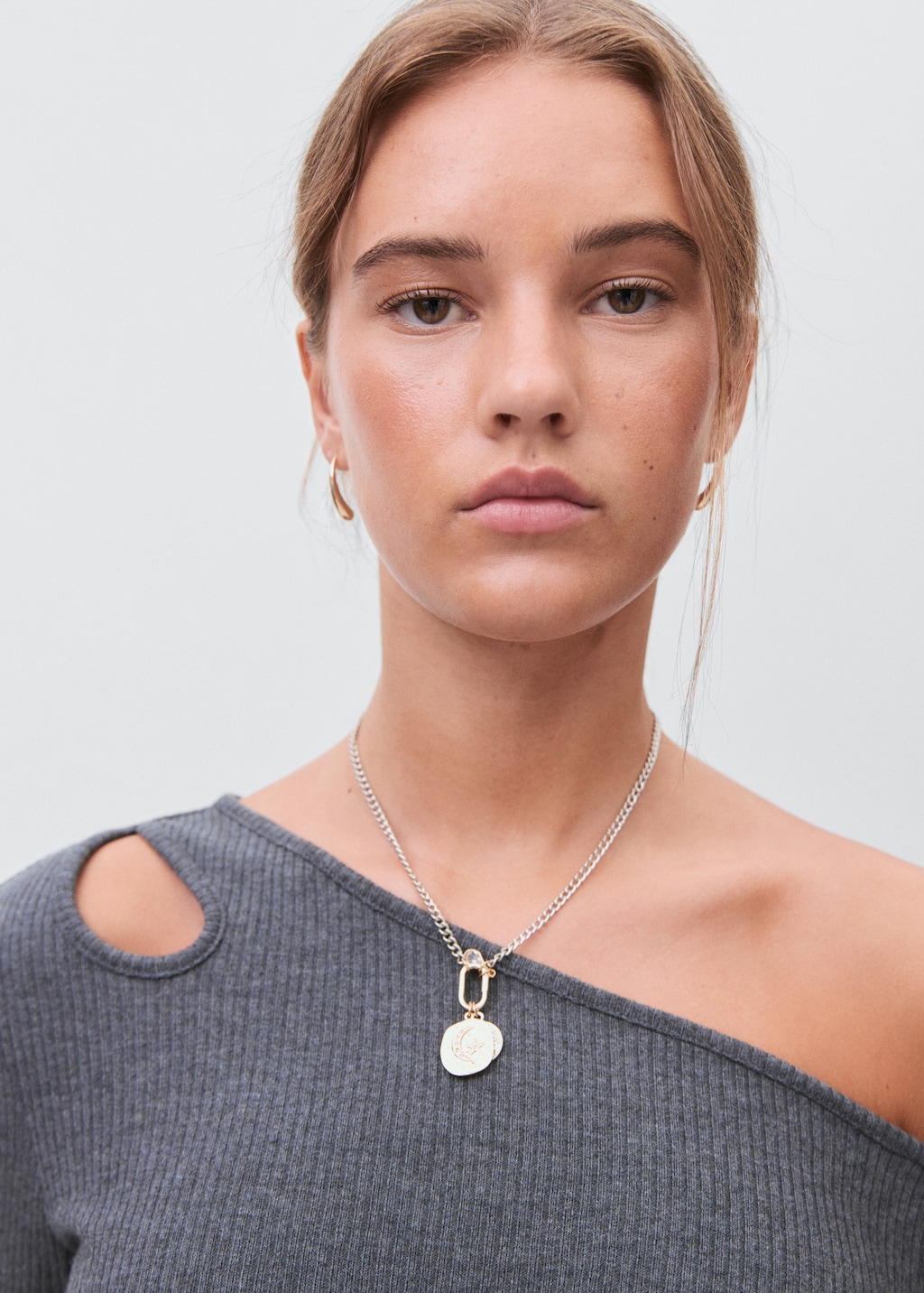 Long dress with cut-out