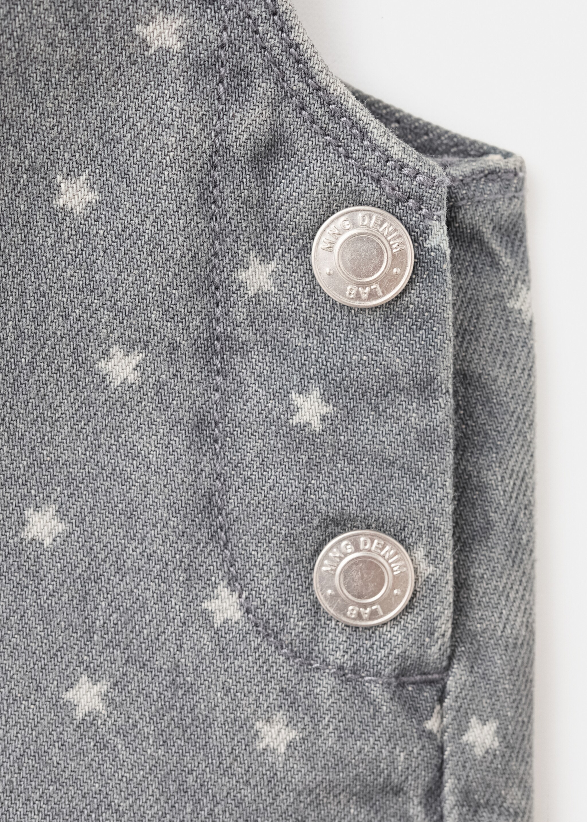 Dungaree dress bruna - Λεπτομέρεια του προϊόντος 0, Γκρι Ντένιμ. Ref: 17086341-00.
