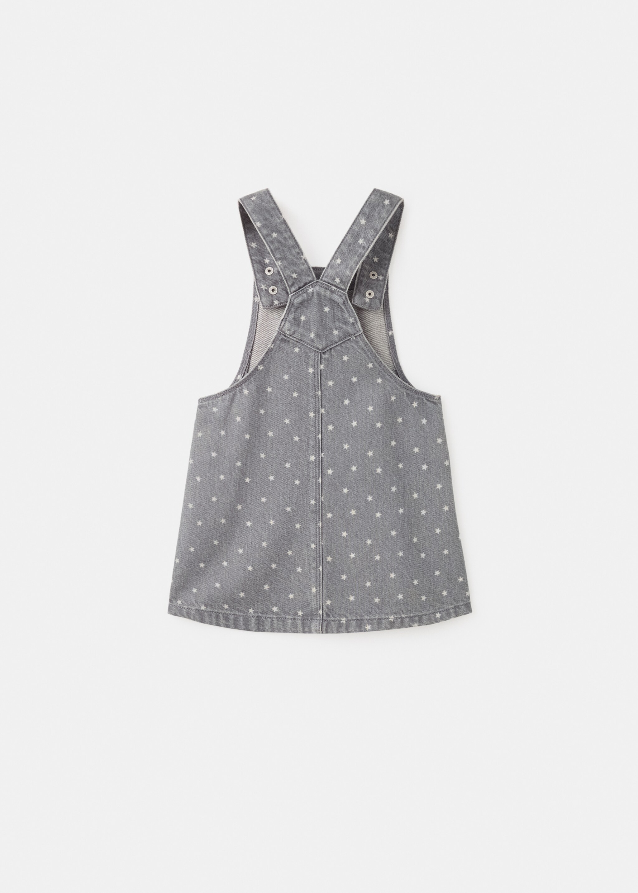 Dungaree dress bruna - Πίσω όψη προϊόντος, Γκρι Ντένιμ. Ref: 17086341-00.
