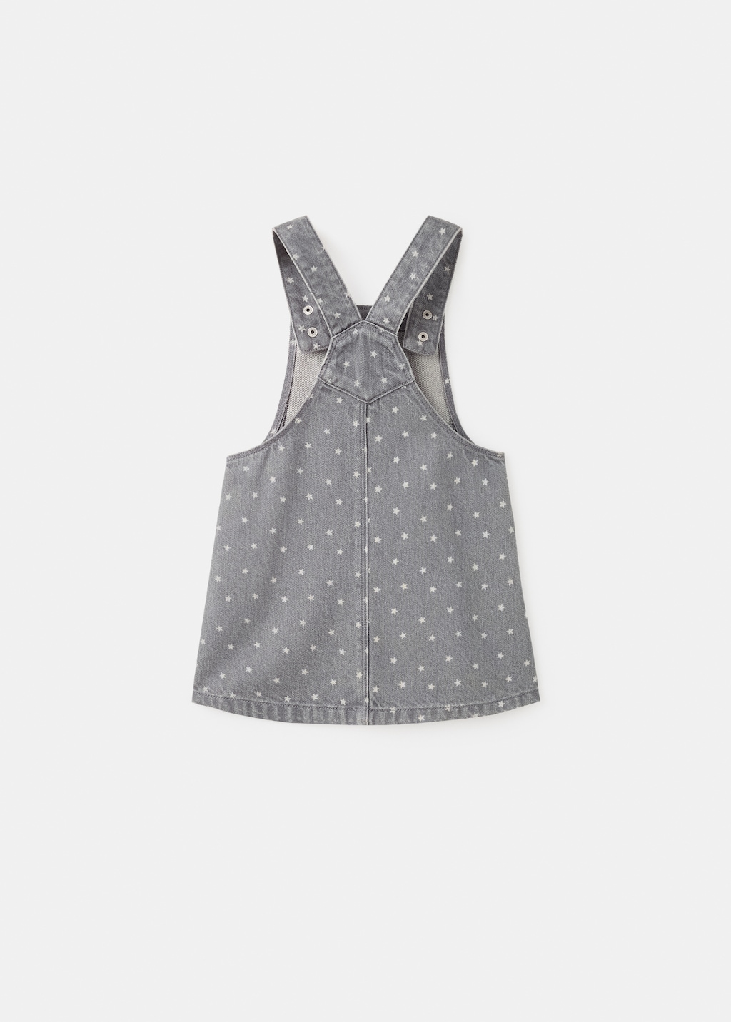 Denim pinafore with stars