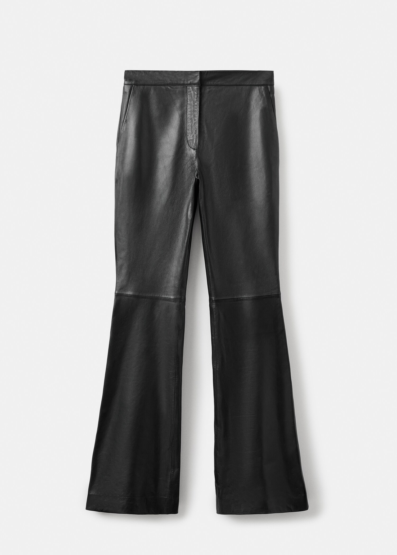 100% leather flared pants - Article without model