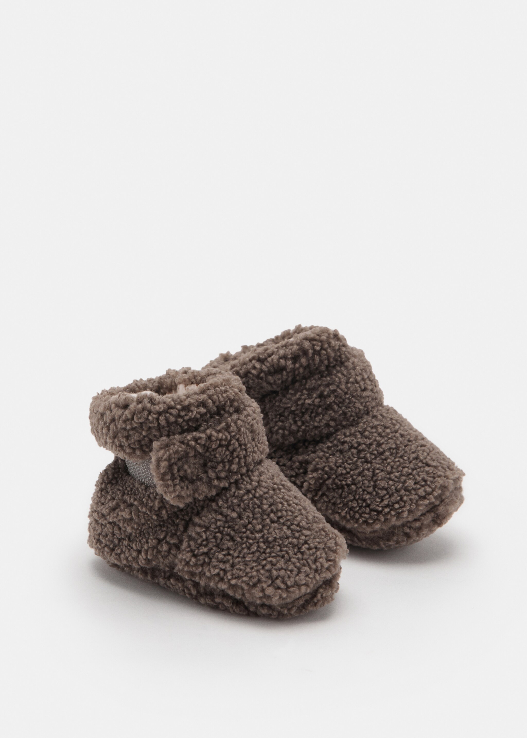 Lamb booties - الجهة الخلفية للمنتج, شوكولاتة. Ref: 17086347-00.