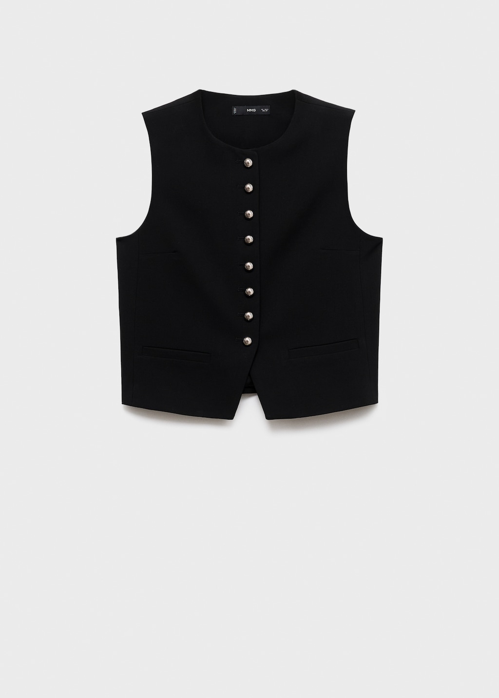 Suit vest with buttons