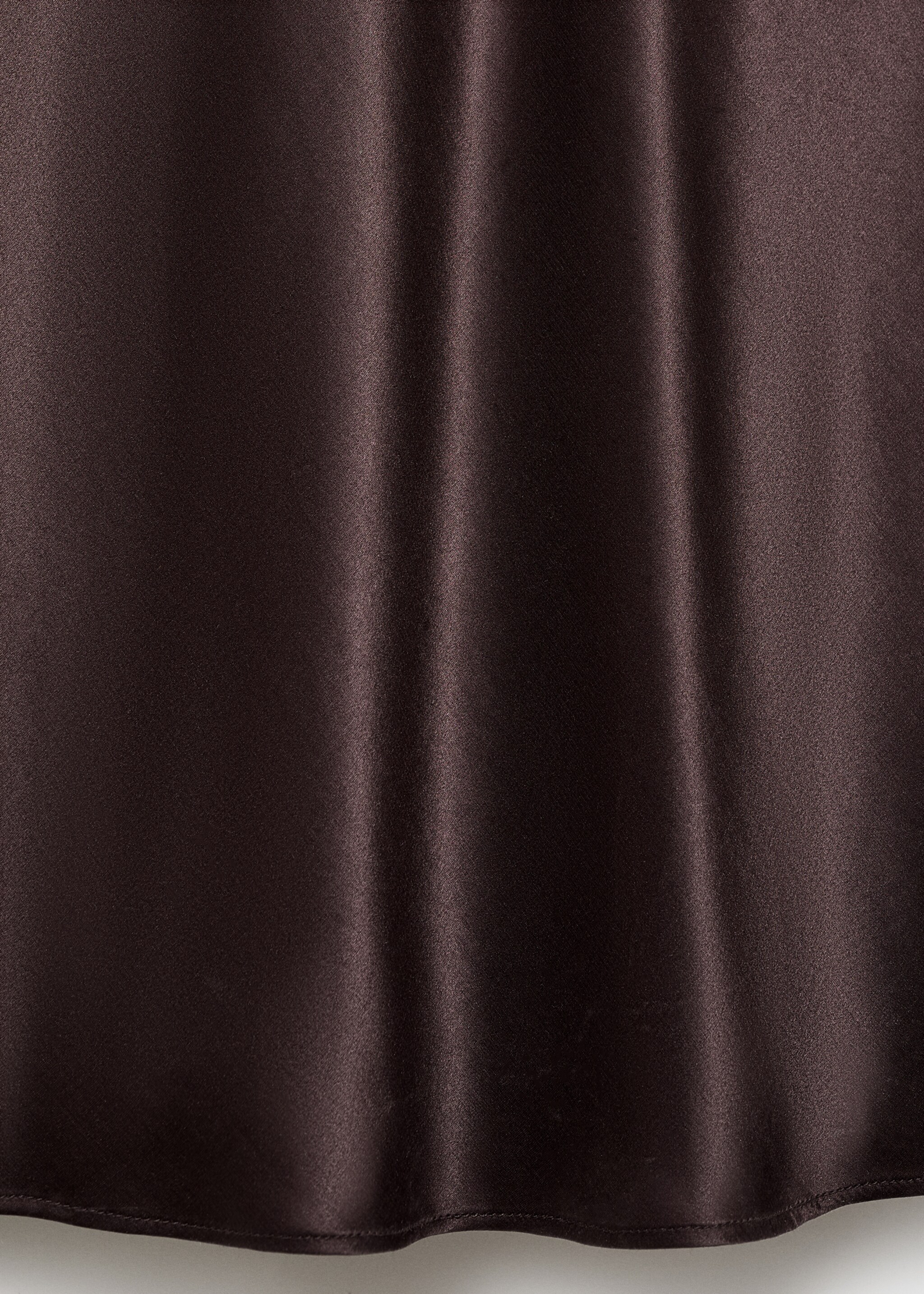 Silk satin dress - Details of the article 8, Brown. Ref: 17086351-00.