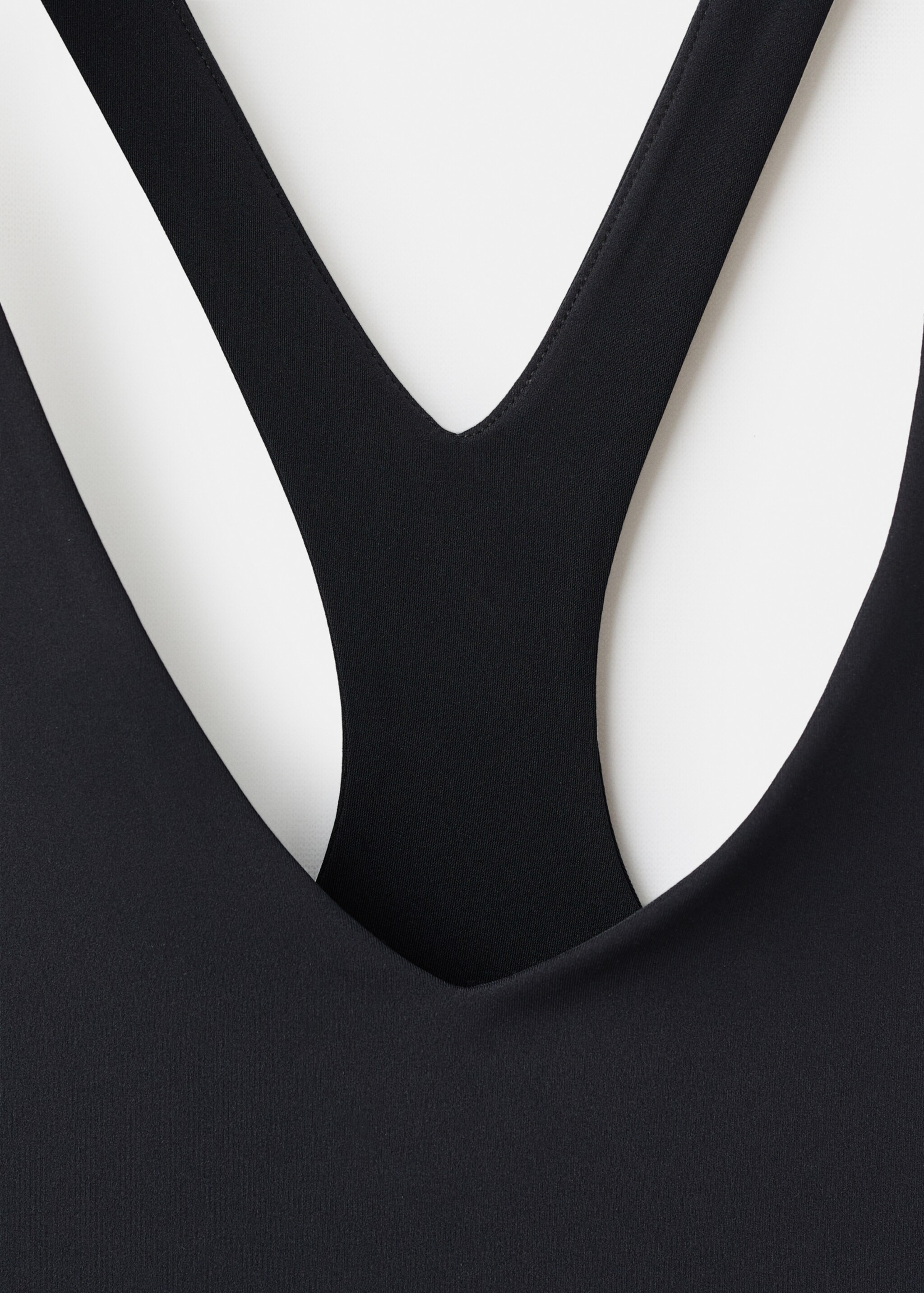 Low-neck bodysuit - Details of the article 0, Black. Ref: 17086358-00.