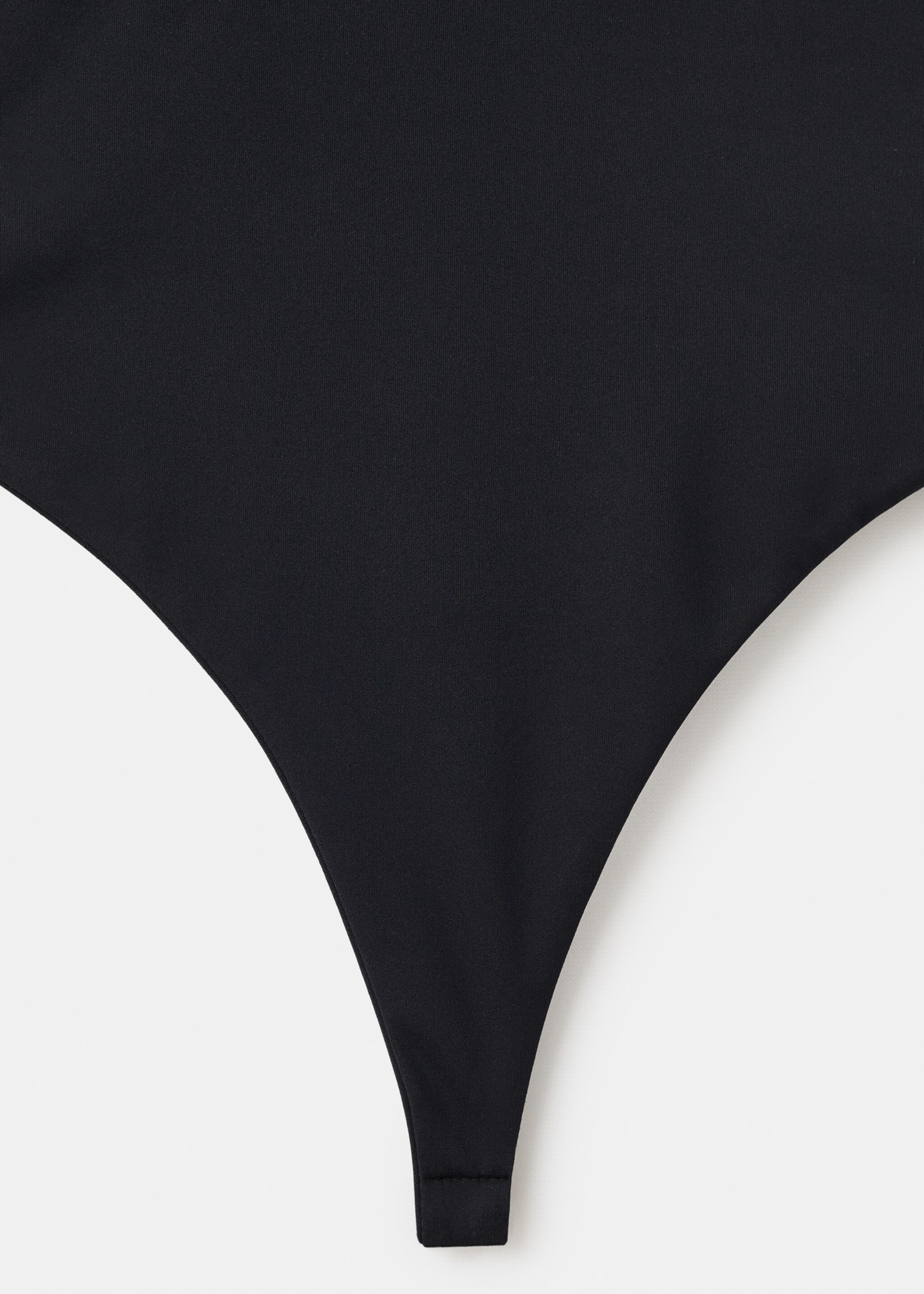 Low-neck bodysuit - Details of the article 8, Black. Ref: 17086358-00.