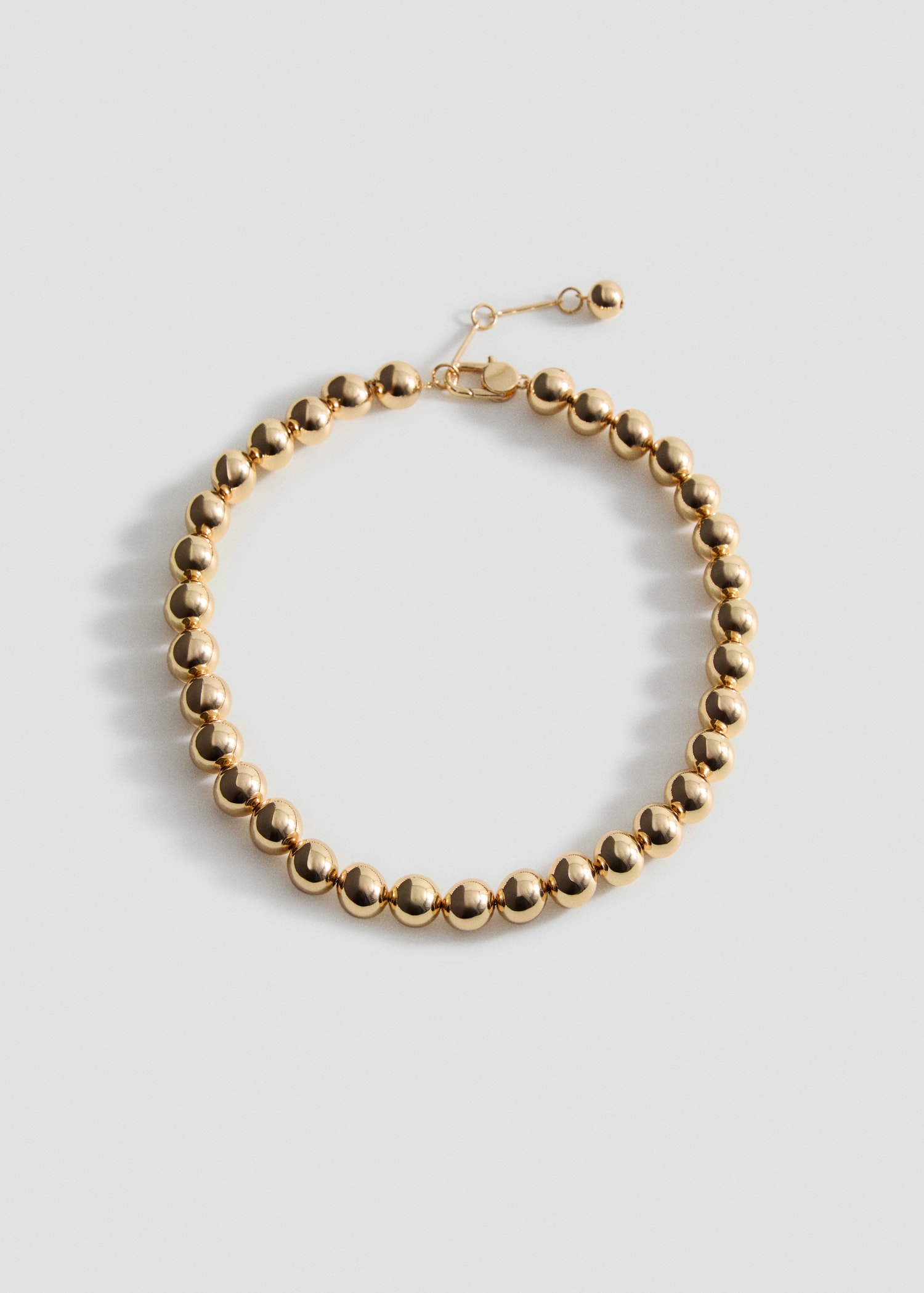 Metallic spheres necklace - Article without model