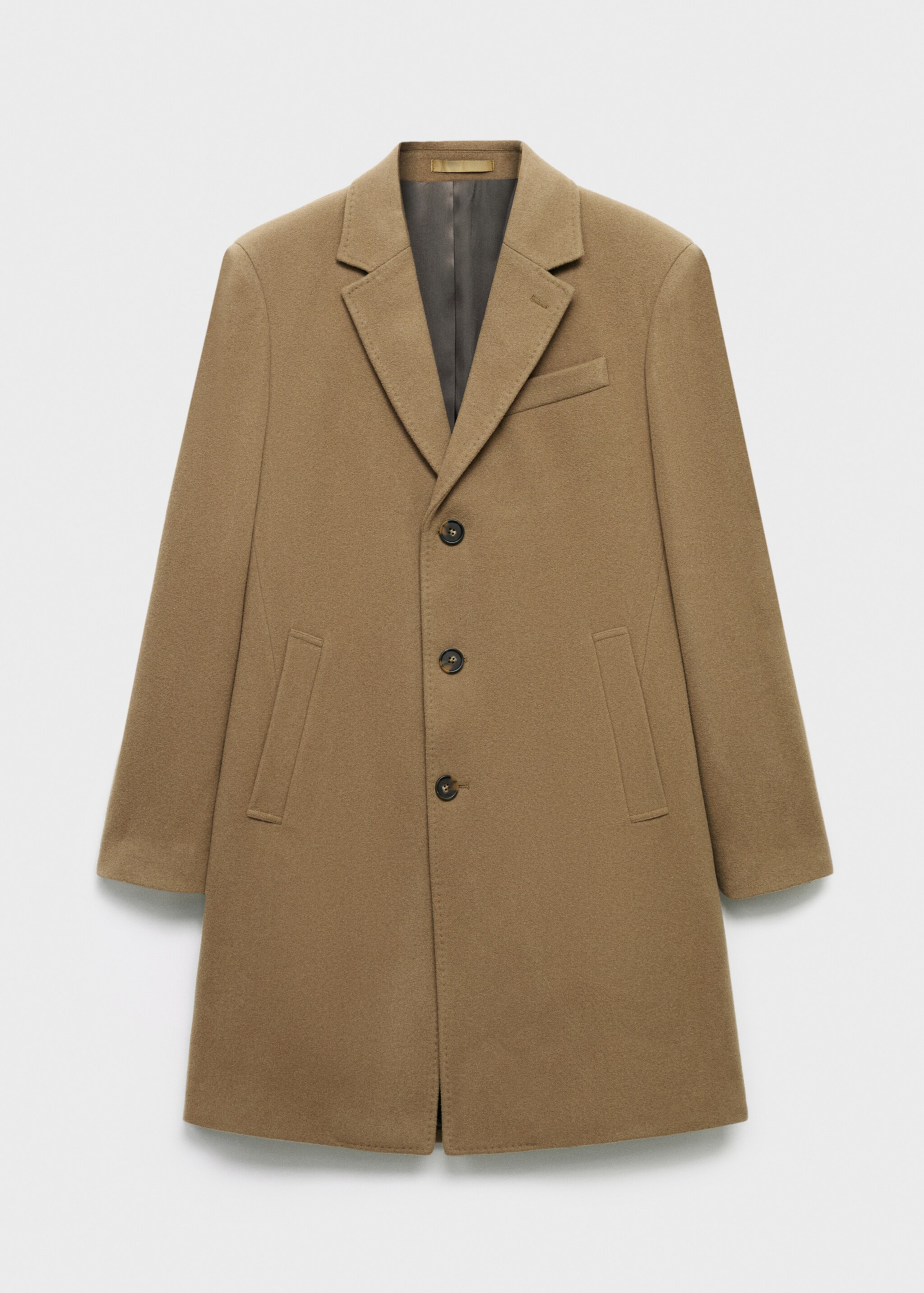 Wool overcoat - Article without model, Medium Brown. Ref: 17086720-00.