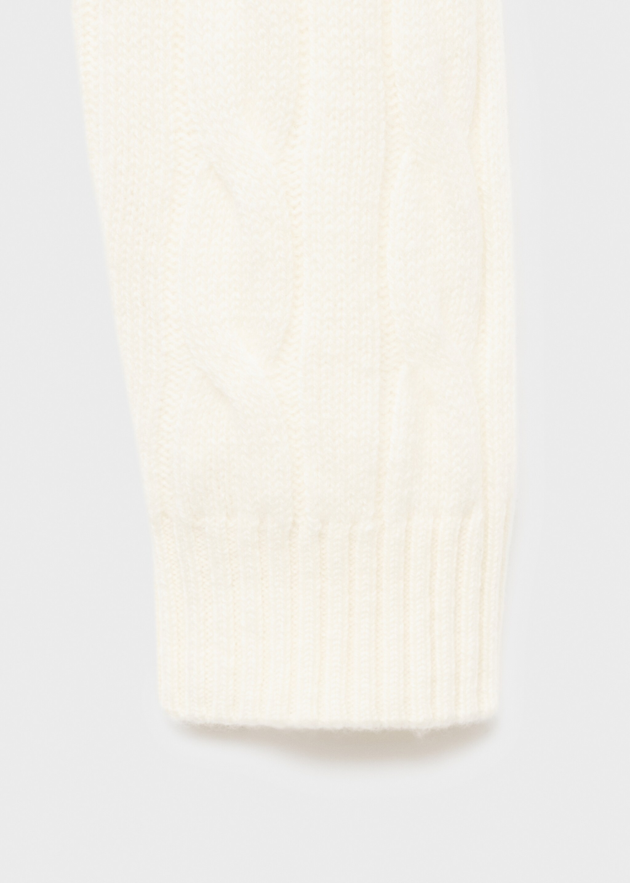 100% wool braided sweater - Details of the article 0, Ecru. Ref: 17086721-00.