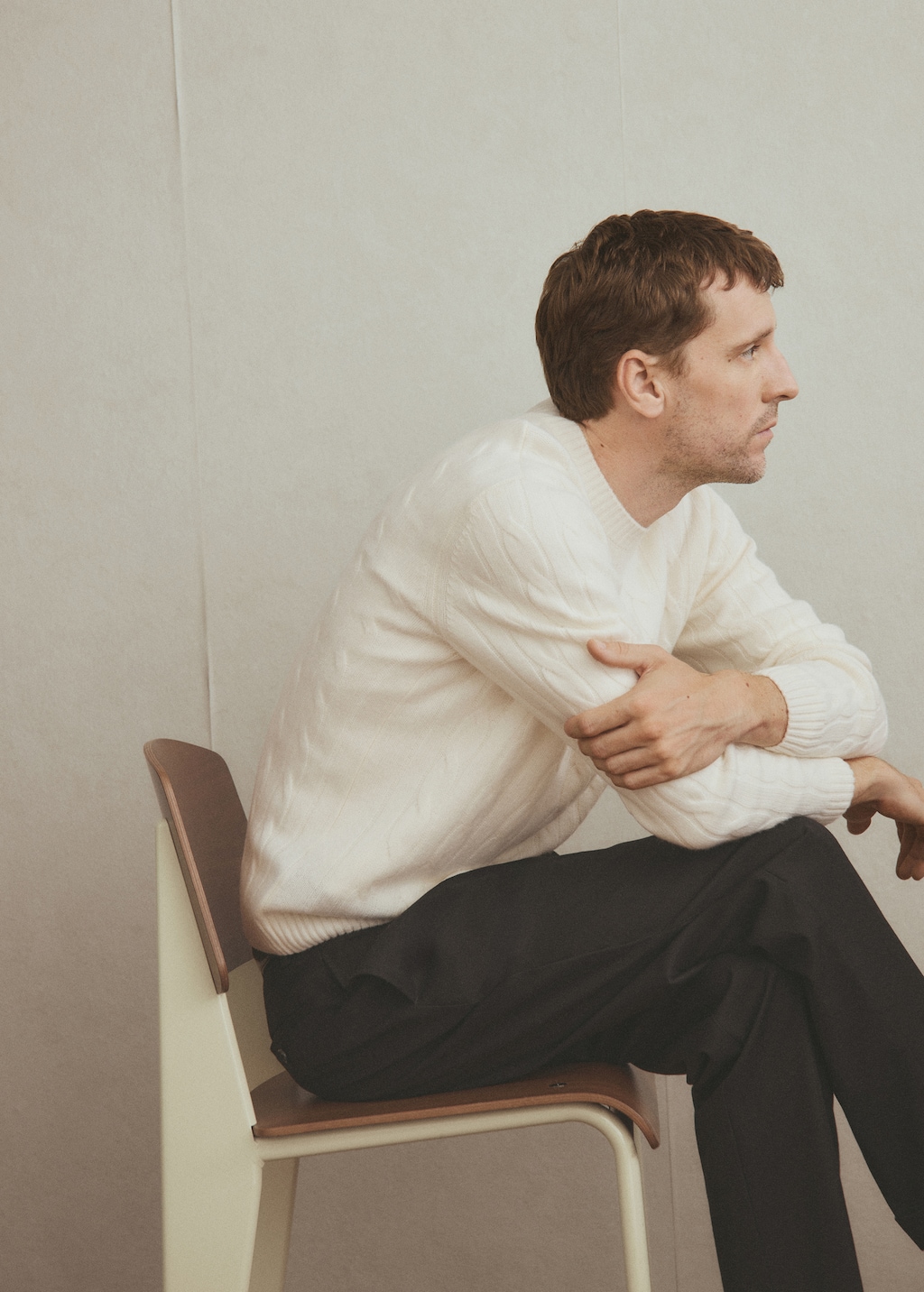 100% wool braided sweater